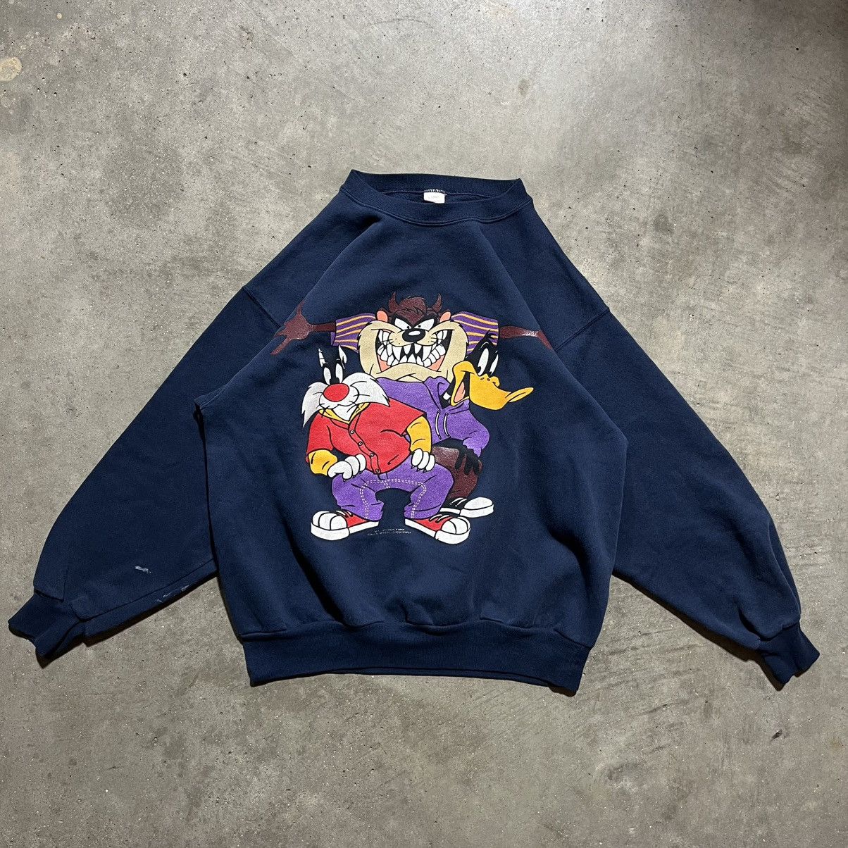 Japanese Brand × Vintage × Warner Bros Vintage 1993 Looney Tunes Crewneck Sweatshirt - Men's Large Size US L / EU 52-54 / 3 - 2 Thumbnail