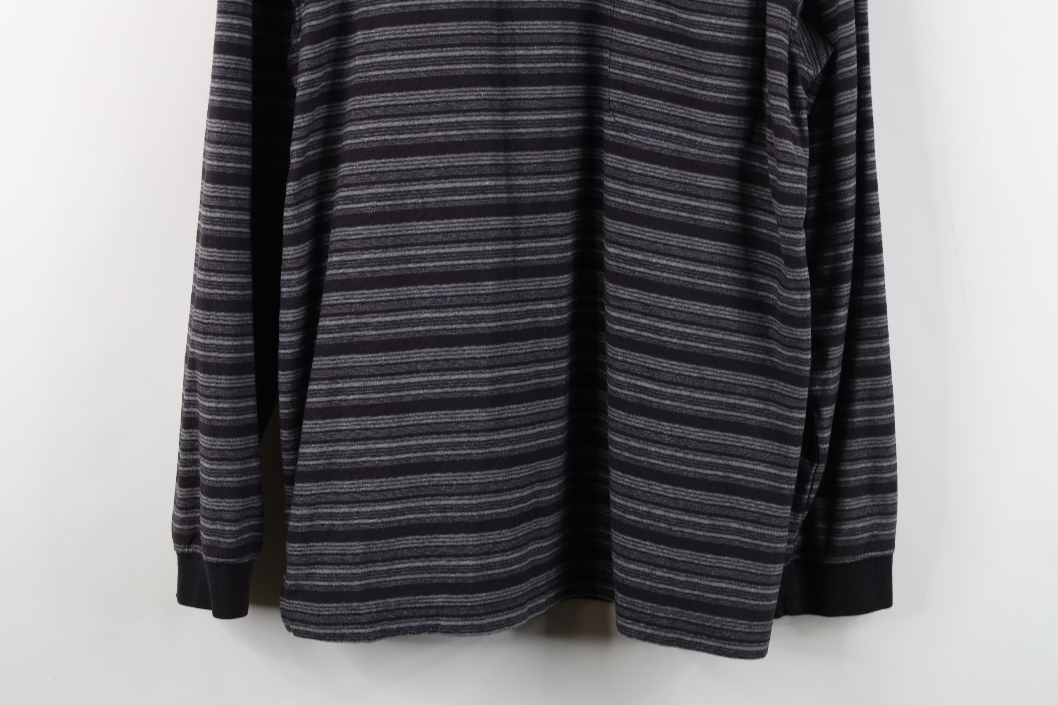 Vintage Vintage 90s Streetwear Striped Knit Long Sleeve Polo Shirt Size US M / EU 48-50 / 2 - 3 Thumbnail