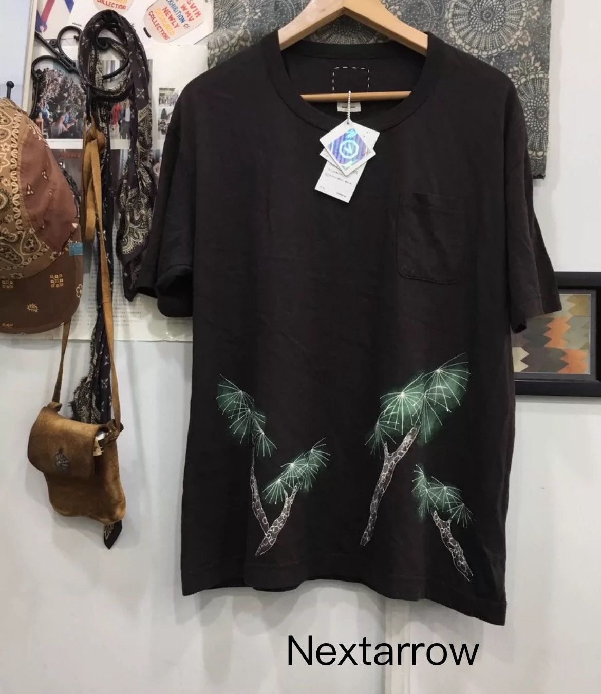 Visvim Visvim 19ss Pines SPOT hand-painted pine short sleeved 