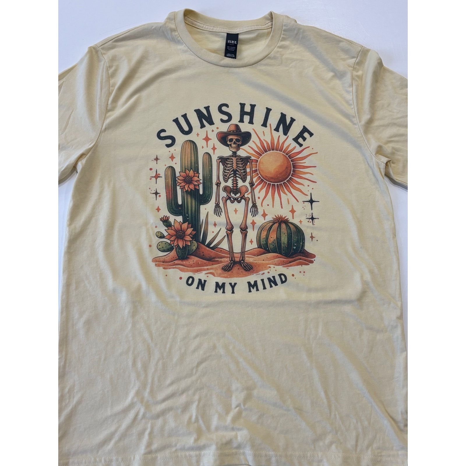 Other Sunshine on My Mind Cream Unisex Graphic Tee Size M / US 6-8 / IT 42-44 - 2 Thumbnail