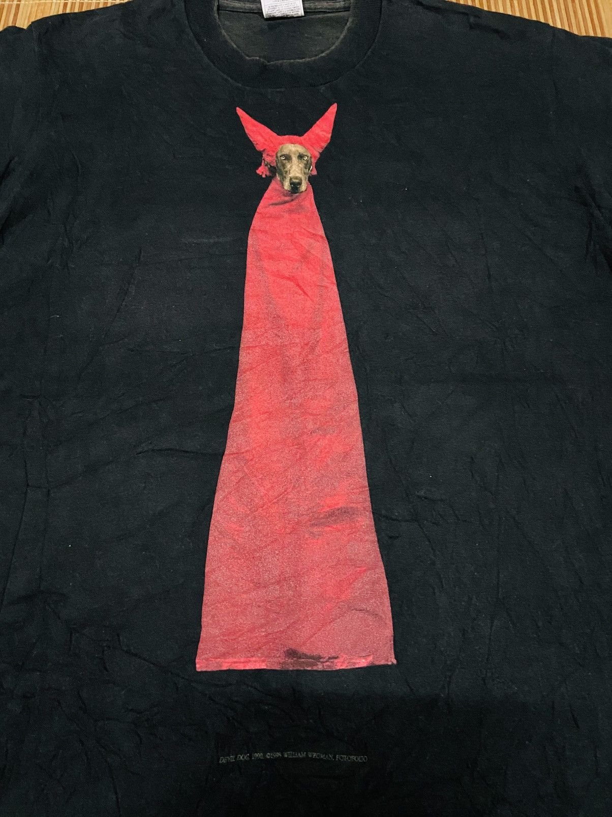 Vintage VINTAGE DEVIL DOG WILLIAM WEGMAN ART TEE Size US M / EU 48-50 / 2 - 8 Thumbnail