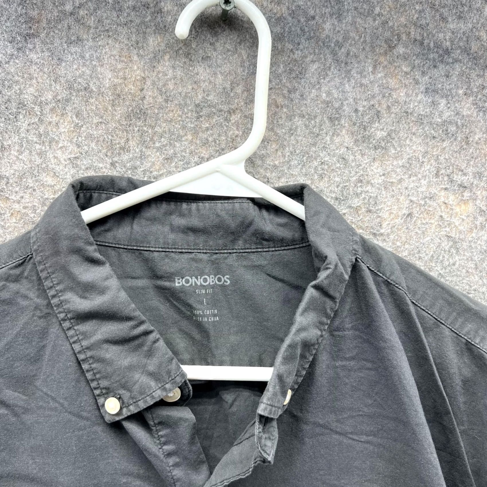 Bonobos Bonobos Shirt Men Large Adult Gray Casual Button Down Slim Fit Preppy Dress Vintage Size US L / EU 52-54 / 3 - 7 Thumbnail