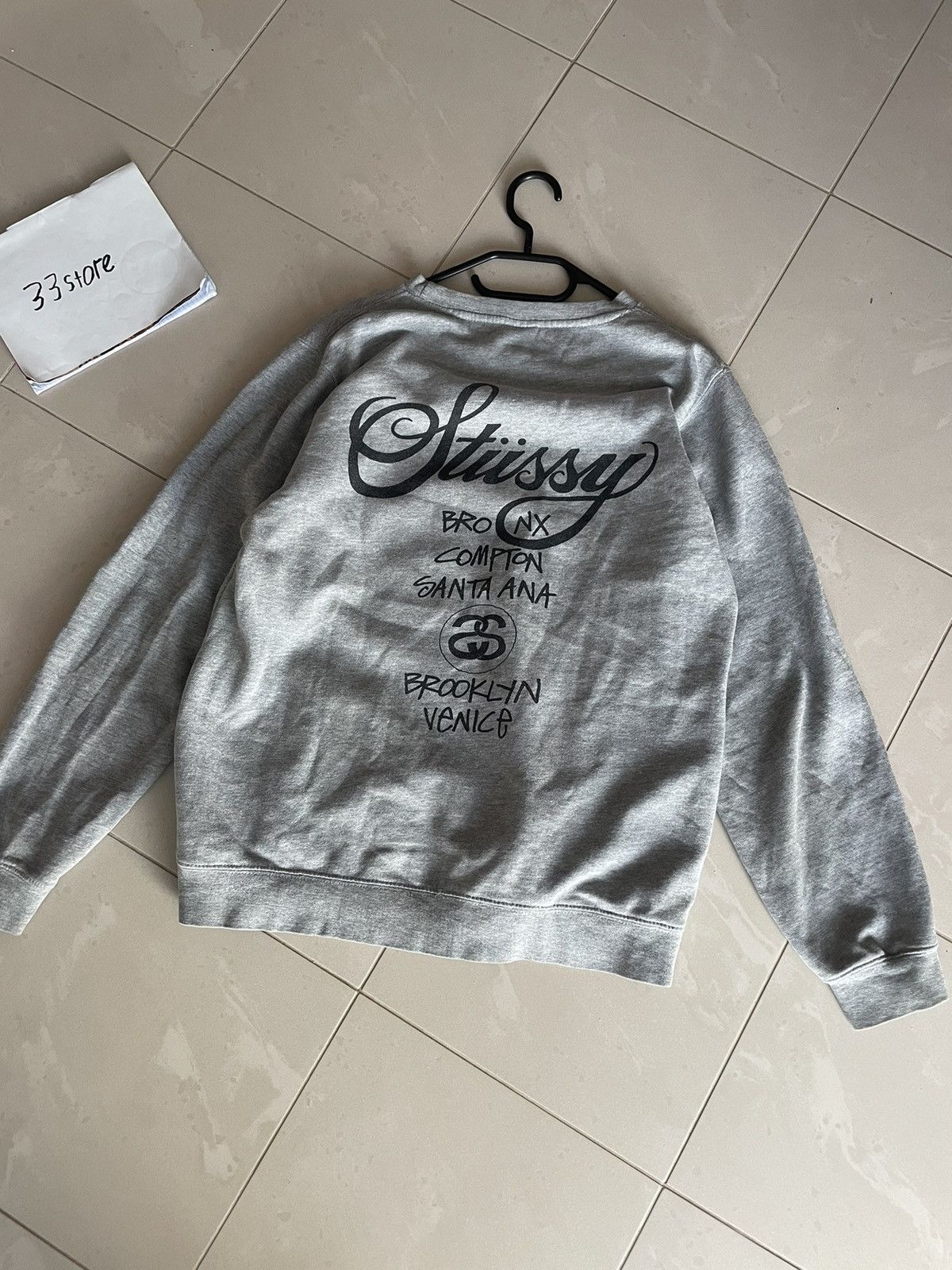 Stussy Stussy grey sweatshirt rare vintage Size US M / EU 48-50 / 2 - 2 Thumbnail