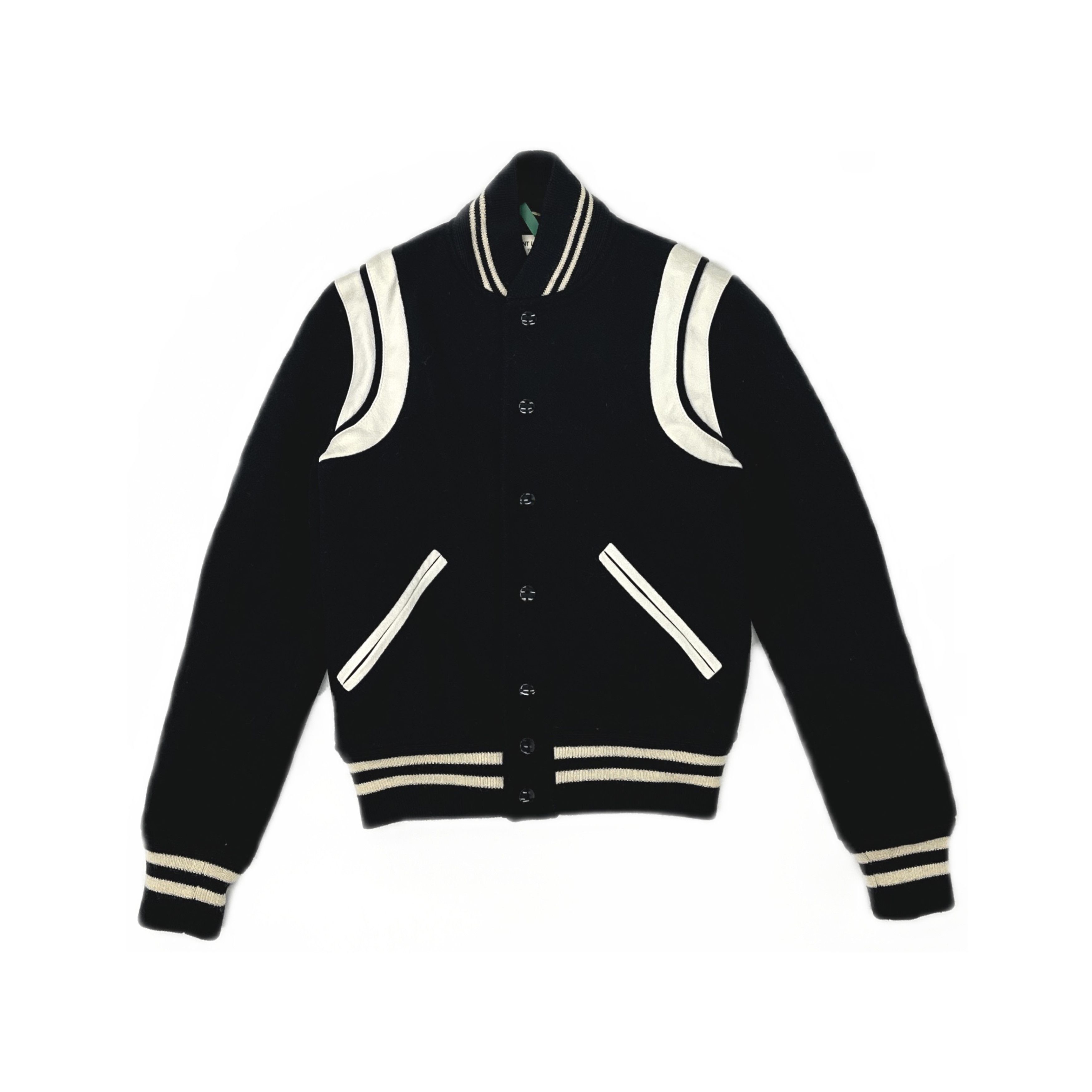 Saint Laurent Paris Saint Laurent Leather Trim Teddy Jacket F34 Size XS / US 0-2 / IT 36-38 - 1 Thumbnail