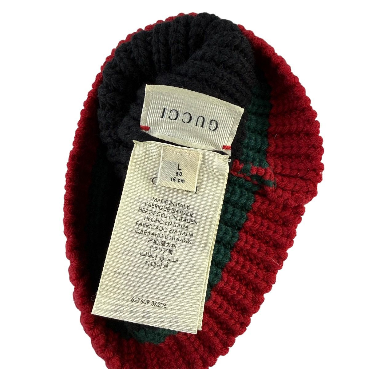 Gucci Gucci GG Web Stripe Beanie Hat Size ONE SIZE - 4 Thumbnail