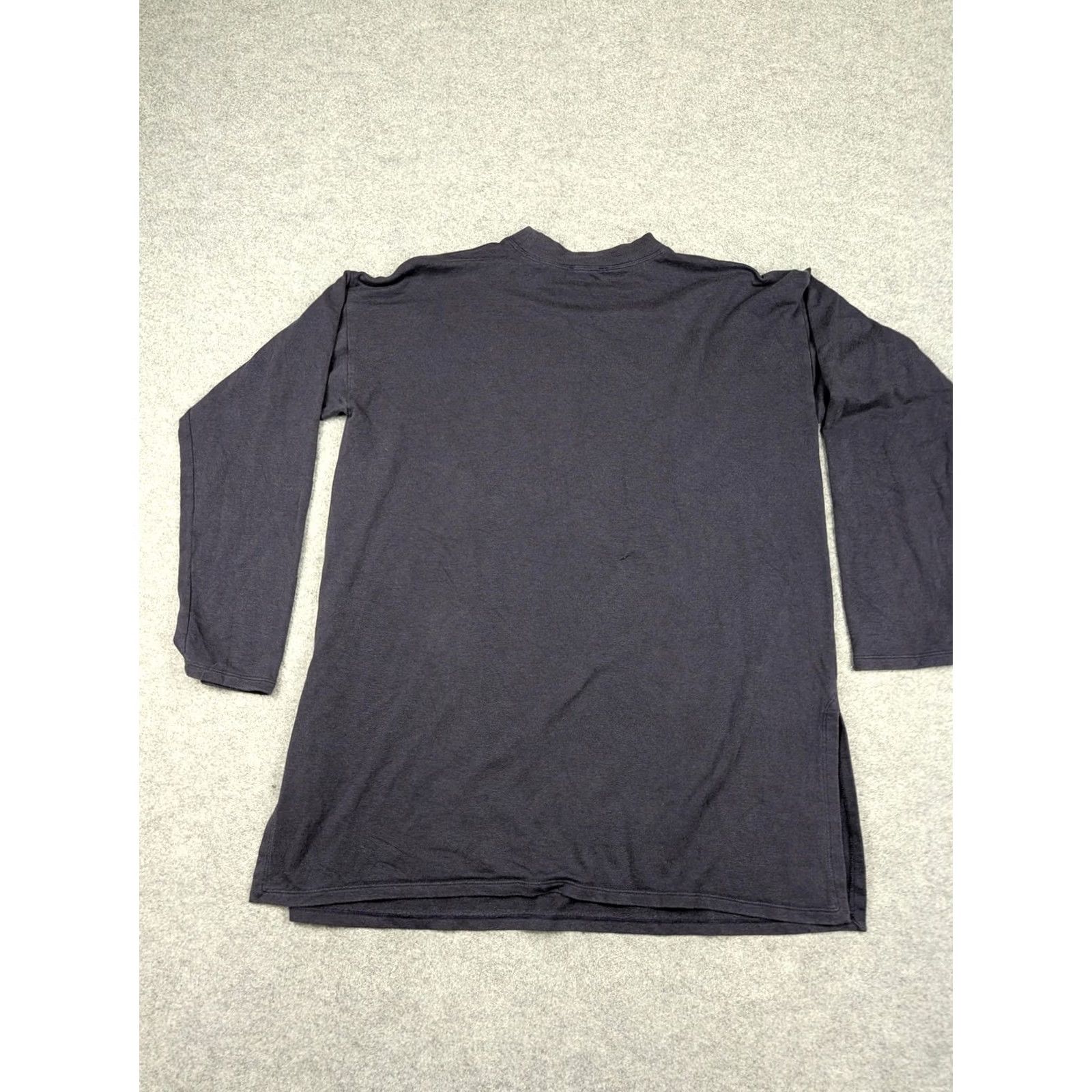 Eileen Fisher Eileen Fisher Shirt Womens Small Blue Tencel Tunic Long Sleeve Jersey Knit Top Size S / US 4 / IT 40 - 5 Thumbnail