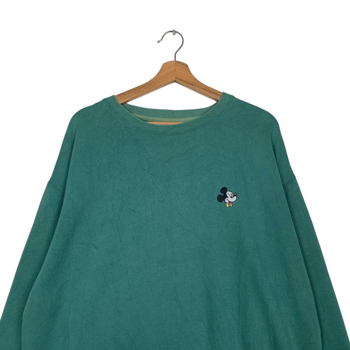 Disney Disney Mickey Mouse Green Crewneck Sweatshirt Size US M / EU 48-50 / 2 - 2 Thumbnail