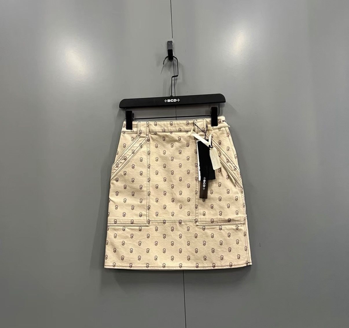 Hermes Hermès Saddle Stud Full-print Mini Skirt J41 Size XXS / US 00 / IT 34 - 1 Thumbnail