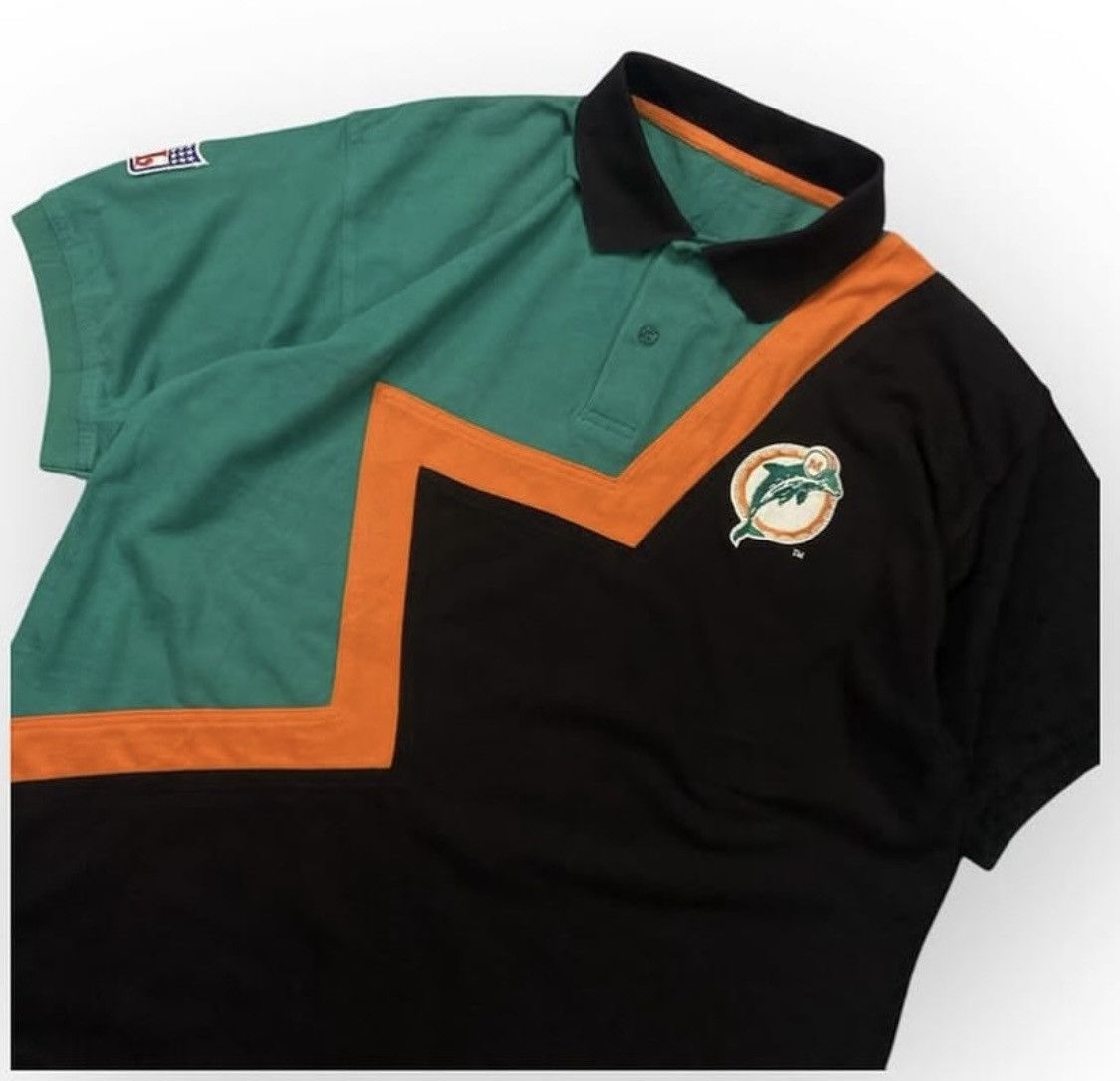 NFL Vtg Nfl Dophin Polo Shirt Size US XL / EU 56 / 4 - 2 Thumbnail