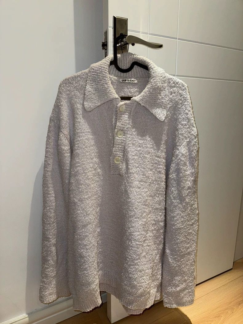 Our Legacy Our Legacy size50 Towel-scented taro purple knit sweater Size US M / EU 48-50 / 2 - 1 Thumbnail