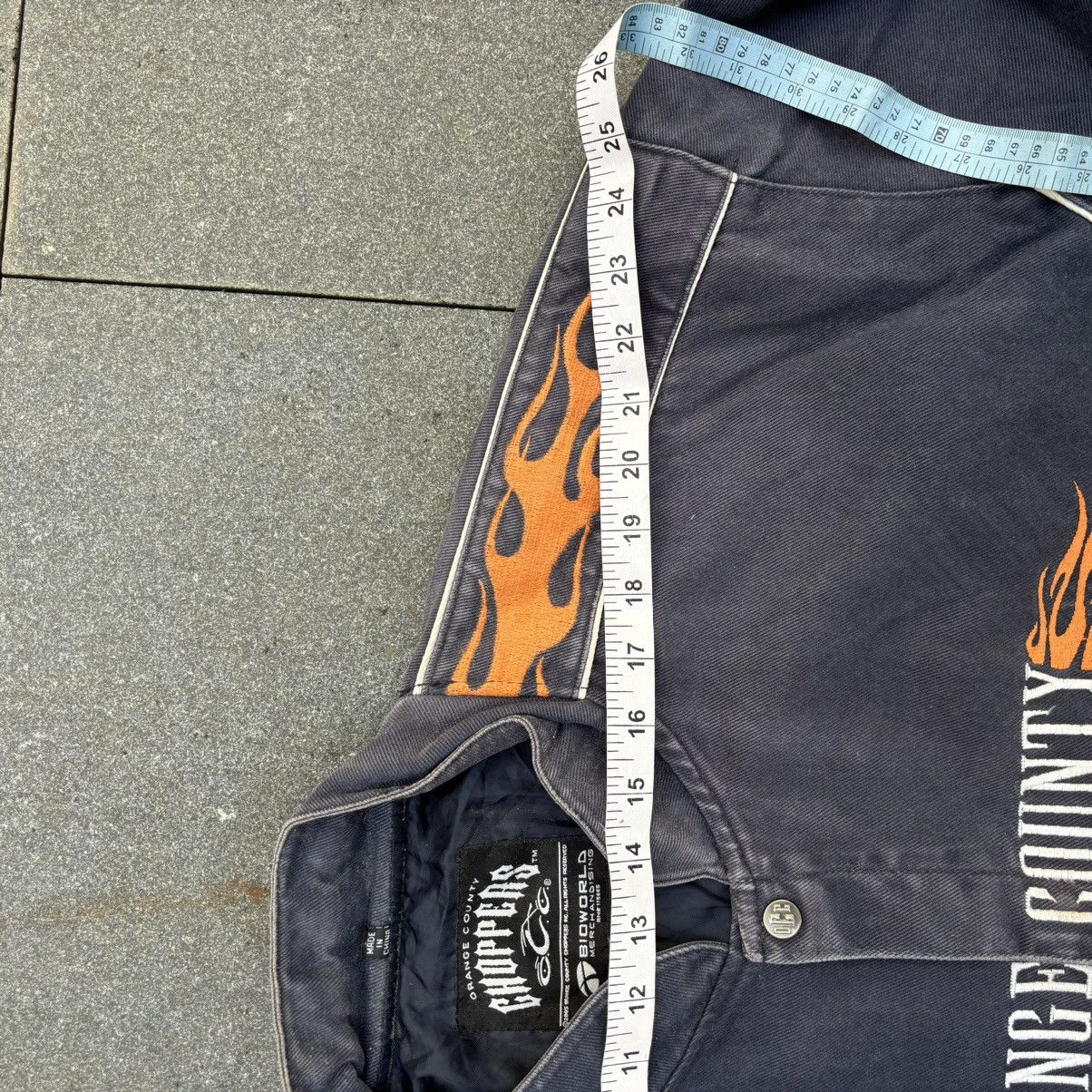 NASCAR × Vintage × West Coast Choppers Vintage Orange County Choppers Flaming Racing Jacket Size US L / EU 52-54 / 3 - 7 Thumbnail