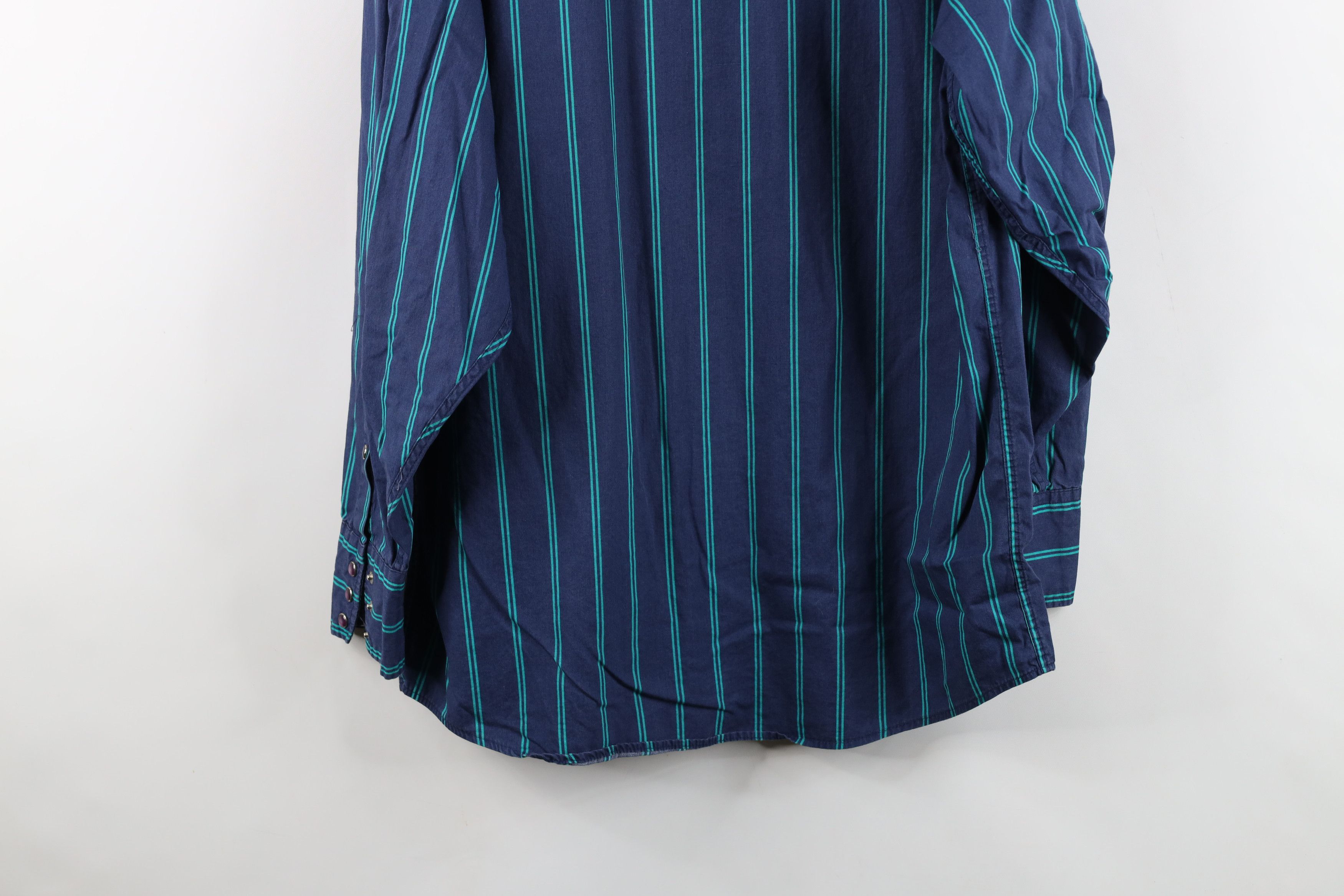 Vintage Vintage 90s Streetwear Striped Western Cowboy Button Shirt Size US M / EU 48-50 / 2 - 13 Thumbnail