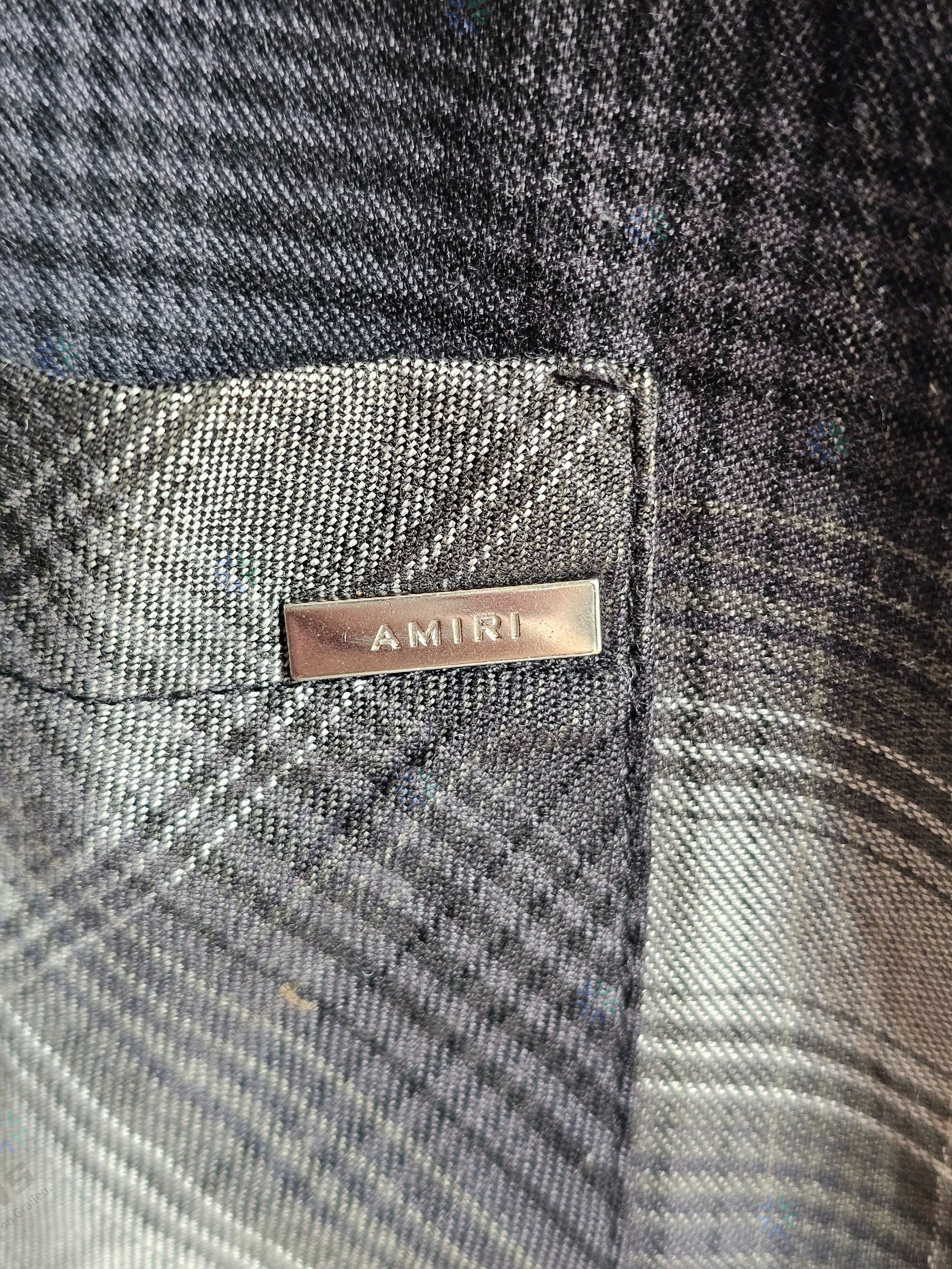 Amiri Amiri Bleached-Effect Plaid Oversize Shirt Size L Size US L / EU 52-54 / 3 - 5 Thumbnail