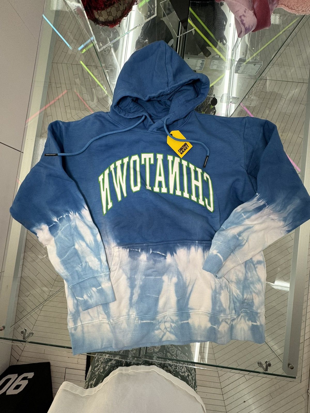 image of Chinatown Market Reverse Hoodie Arc Circa 2021 in Tie Dye, Men's (Size XL)