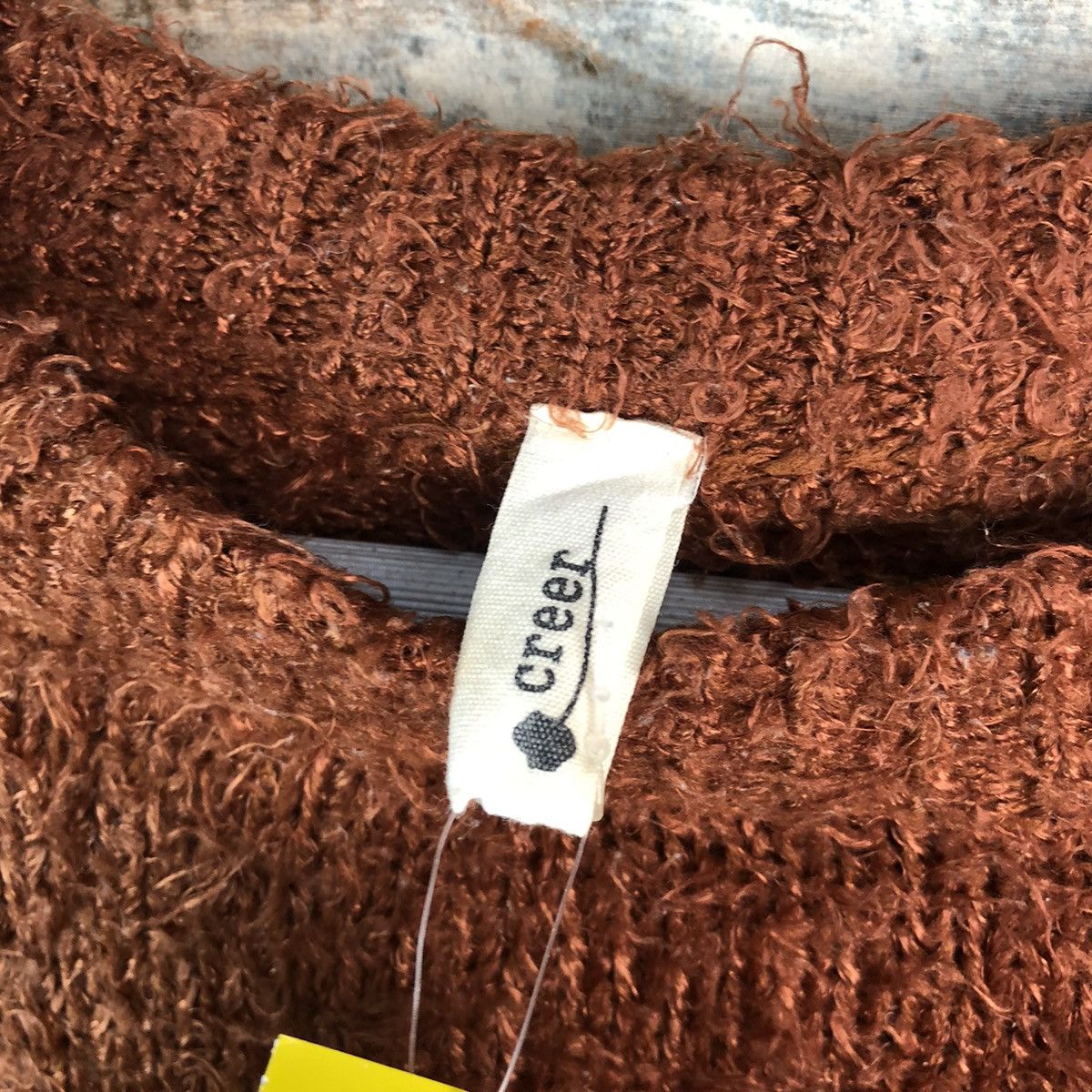 Japanese Brand DLL Creer Brown shaggy fur vintage Knitwear #C056 Size M / US 6-8 / IT 42-44 - 9 Thumbnail