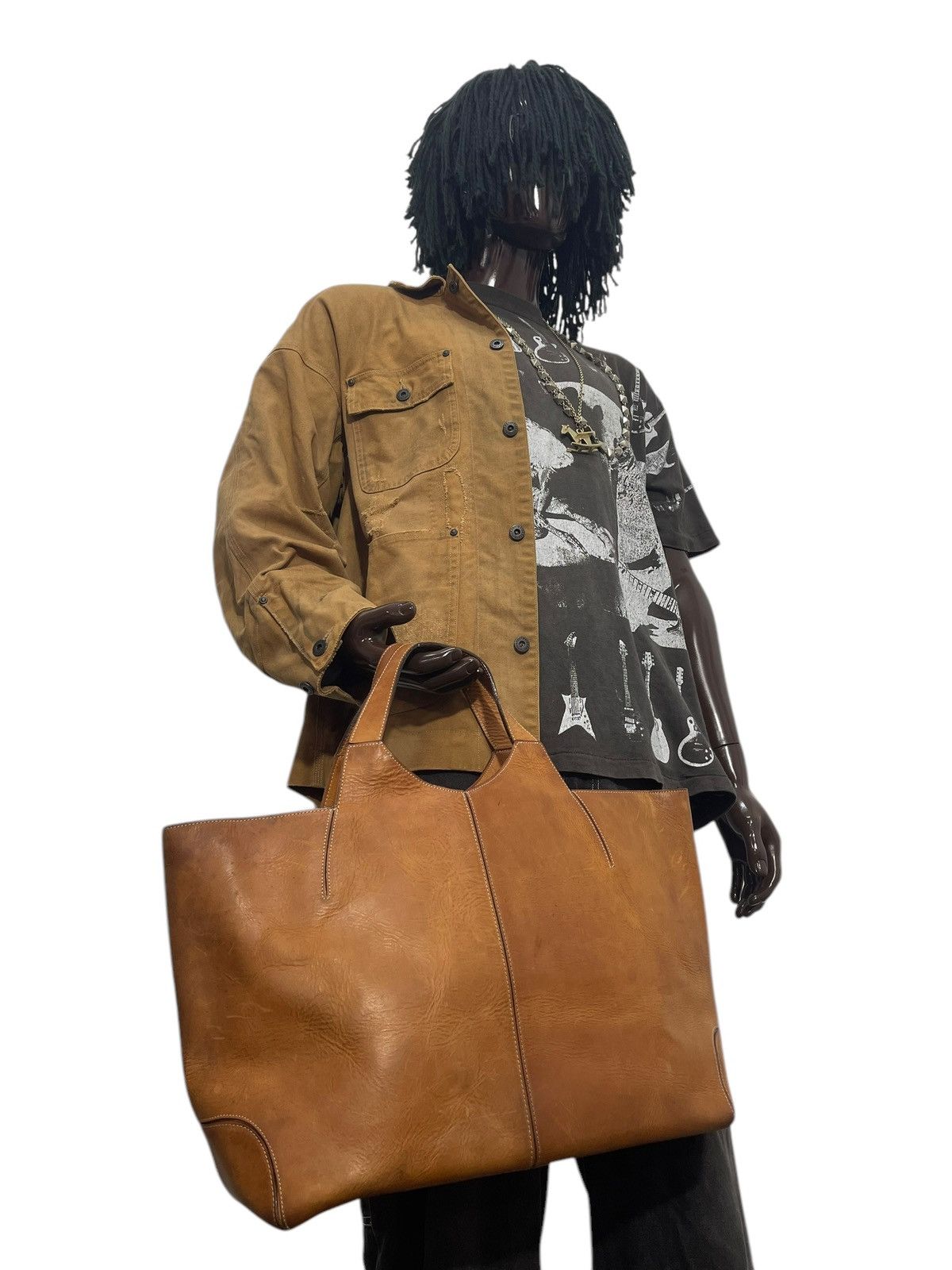 Genuine Leather Full Leather Patina Dakota Japan Tote Bag 1🟩8 Size ONE SIZE - 2 Thumbnail