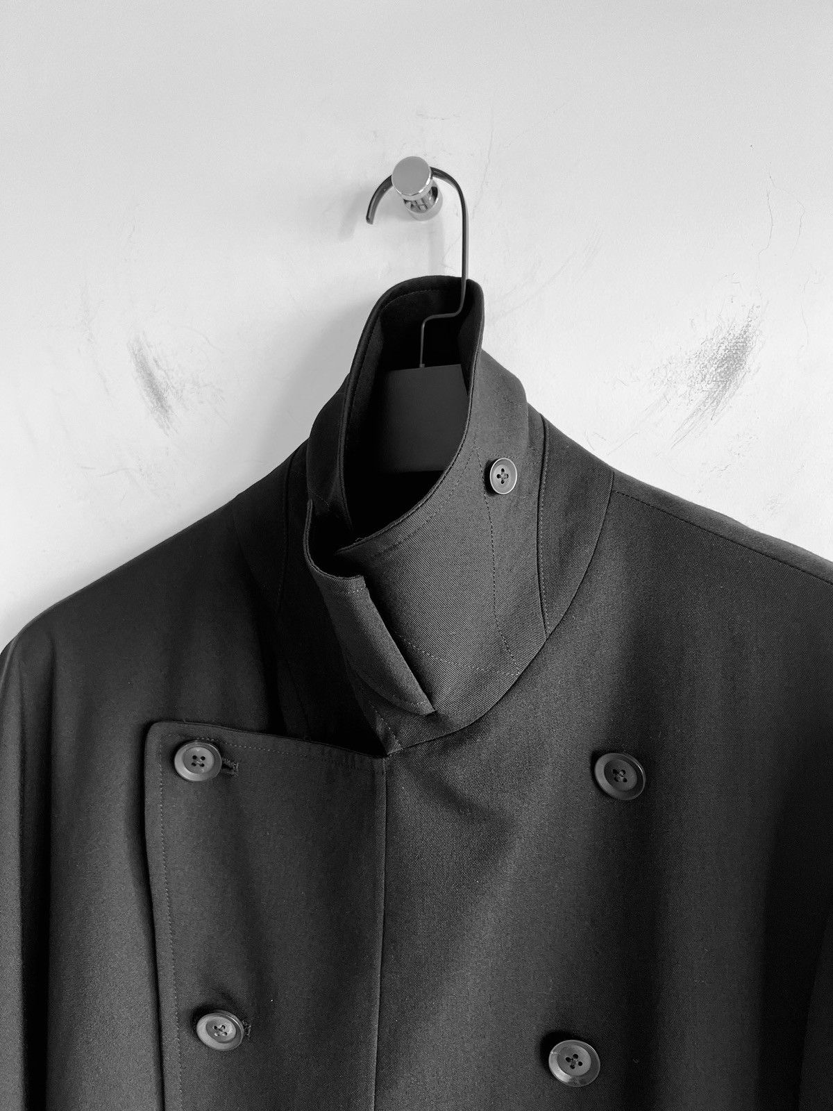 Yohji Yamamoto Yohji Yamamoto Pour Homme - Asymmetric Right Cape Coat Size US S / EU 44-46 / 1 - 10 Thumbnail