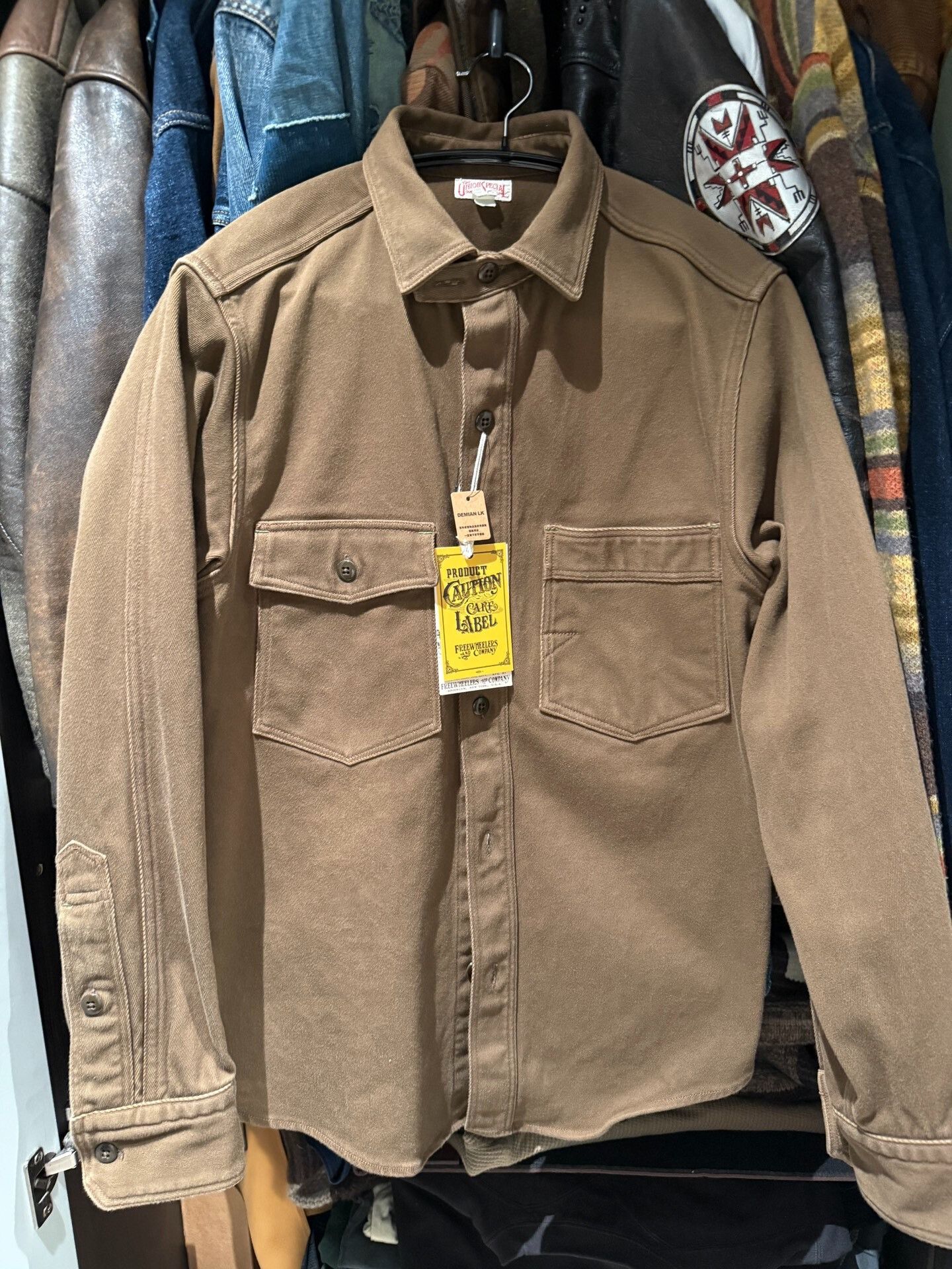 Freewheelers Vintage Heavy Twill Work Officer Shirt Size US M / EU 48-50 / 2 - 1 Thumbnail