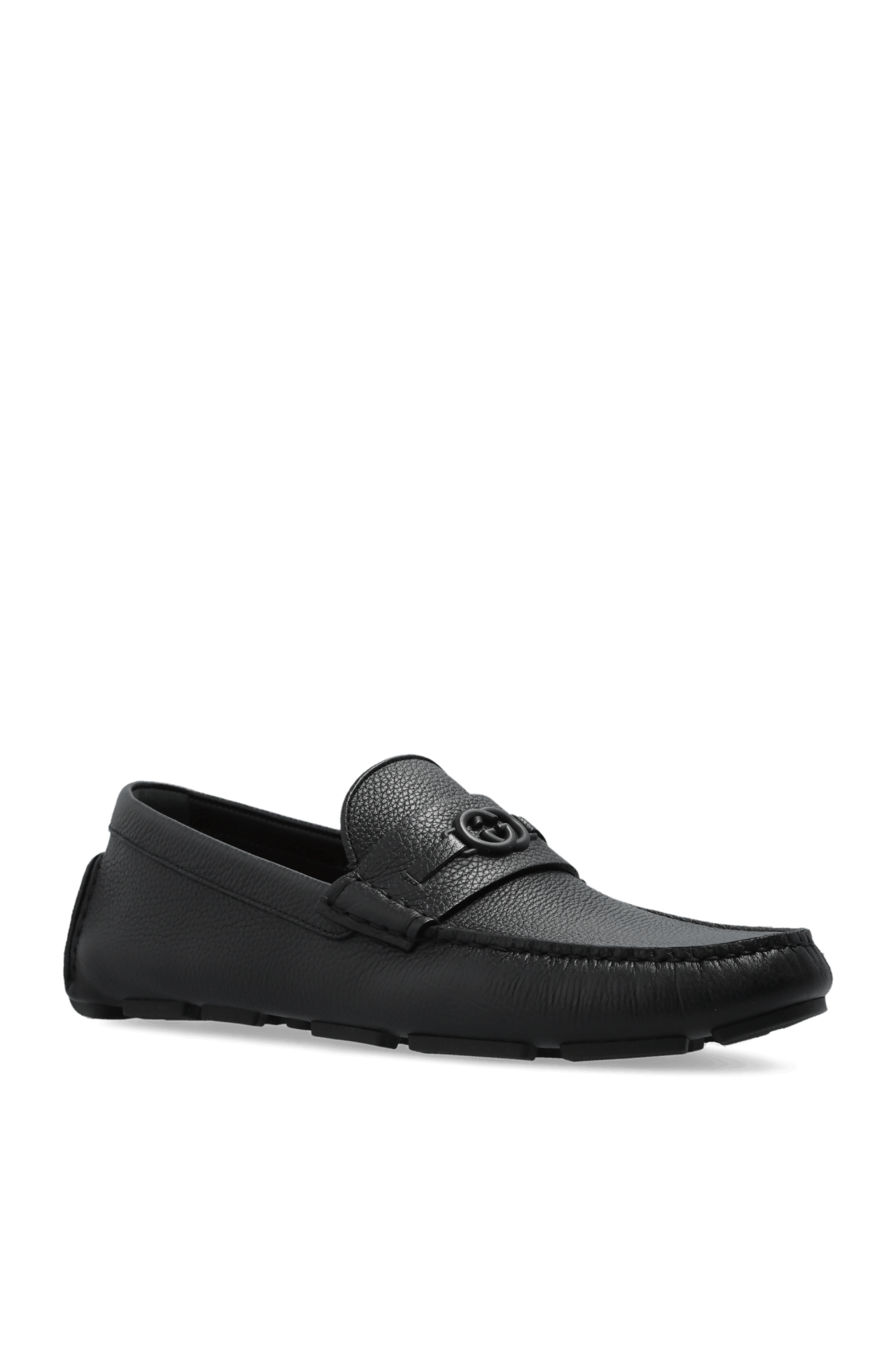Gucci o1loc1c0426 820658 Men's Driver Loafers Shoes in Black Size US 9.5 / EU 42-43 - 3 Thumbnail
