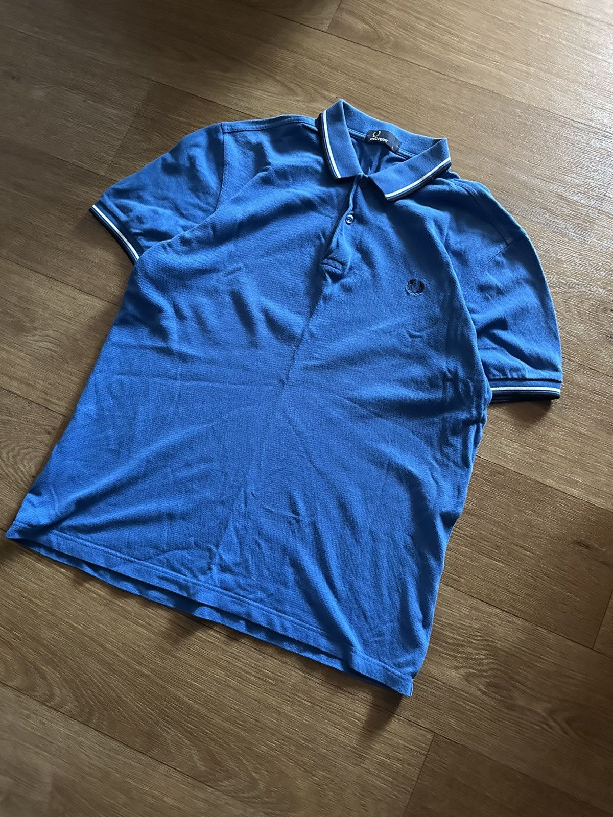 Pre-owned Fred Perry Polo T-shirt In Blue