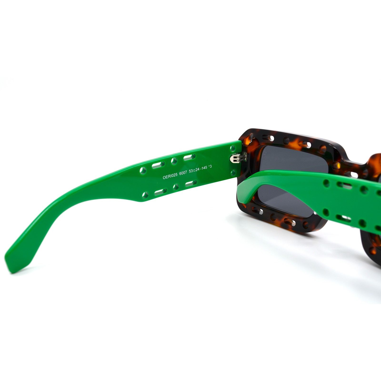 Off-White NEW! OFF-WHITE ATLANTIC OER1025 HAVANA/GREEN GREY SUNGLASSES Size ONE SIZE - 10 Thumbnail
