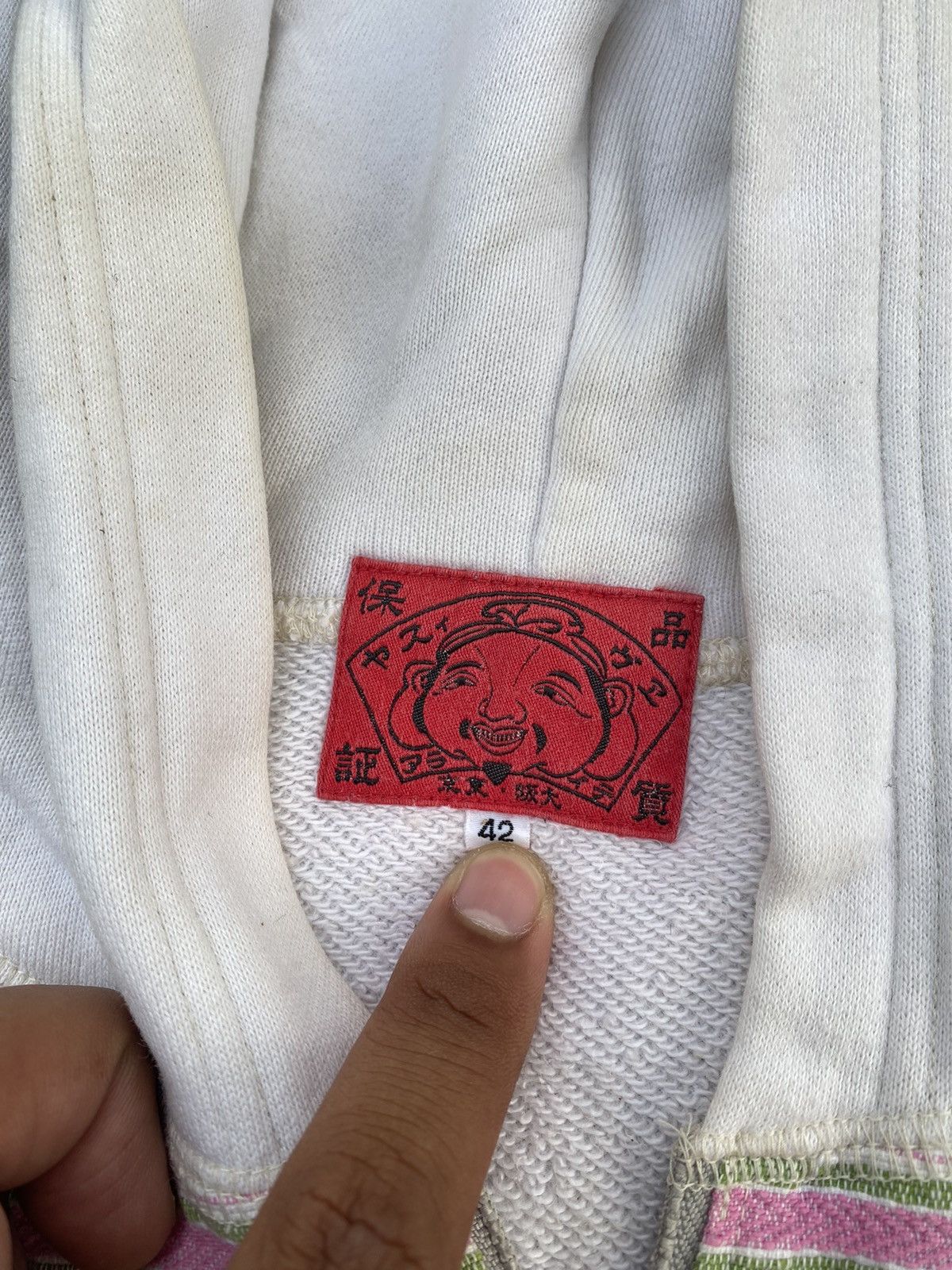 Evisu EVISU YAMANE ZIP HOODIE PINK SEA GULL & SMILE PAINT Size US XL / EU 56 / 4 - 5 Thumbnail