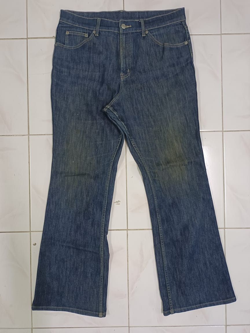If Six Was Nine × Japanese Brand × Le Grande Bleu (L.G.B.) B3 B-Three Flare Customs Distressed Jeans Size 34" / US 12 / IT 48 - 1 Thumbnail