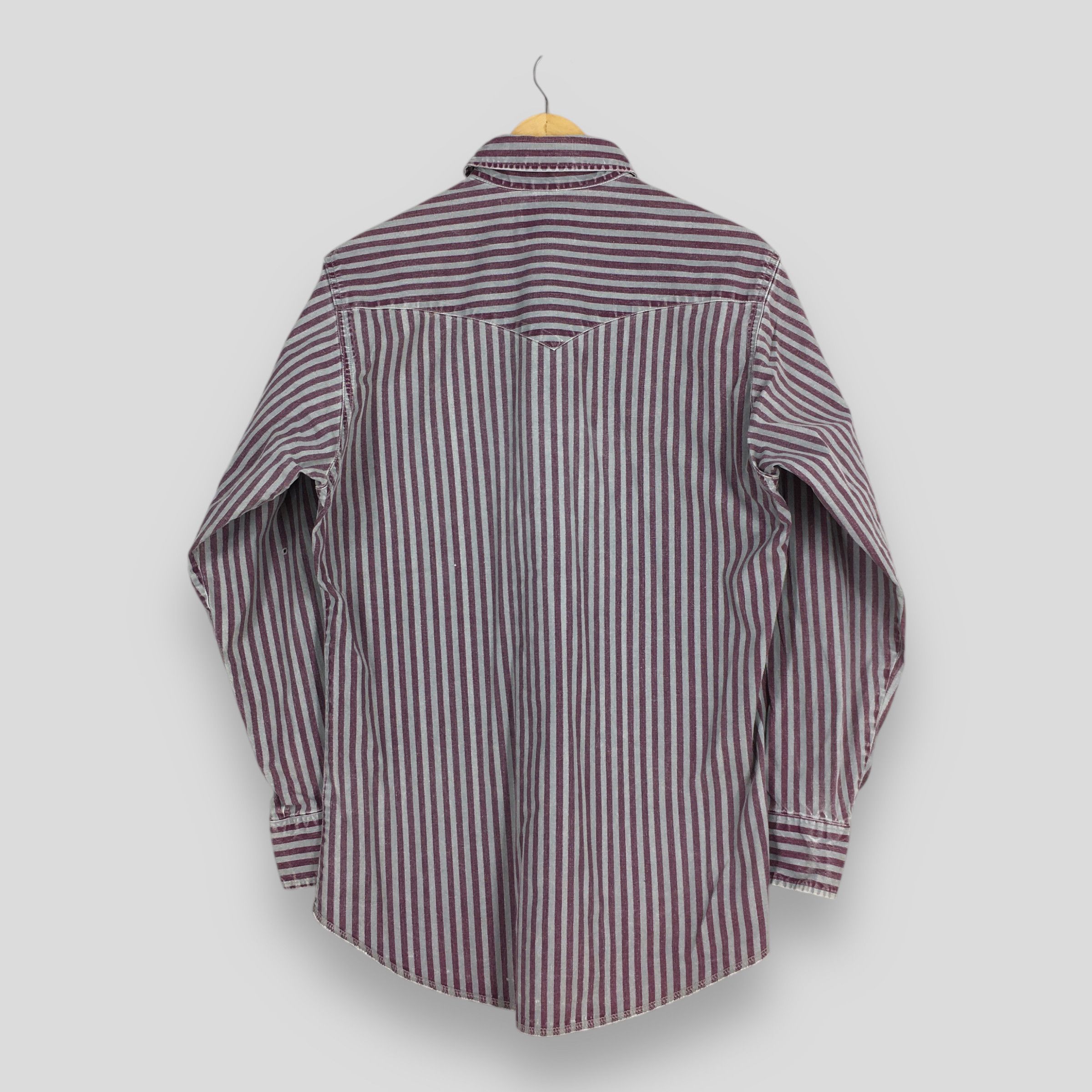 Wrangler Vintage Wrangler Vertical Striped Western Shirt Medium Size US M / EU 48-50 / 2 - 7 Thumbnail