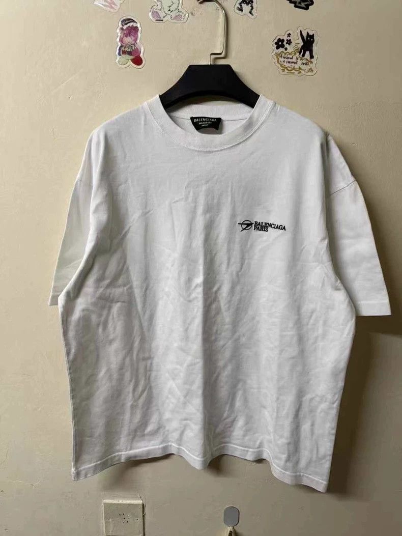 Balenciaga Balenciaga Boomerang embroidered logo short sleeve Size US M / EU 48-50 / 2 - 1 Thumbnail