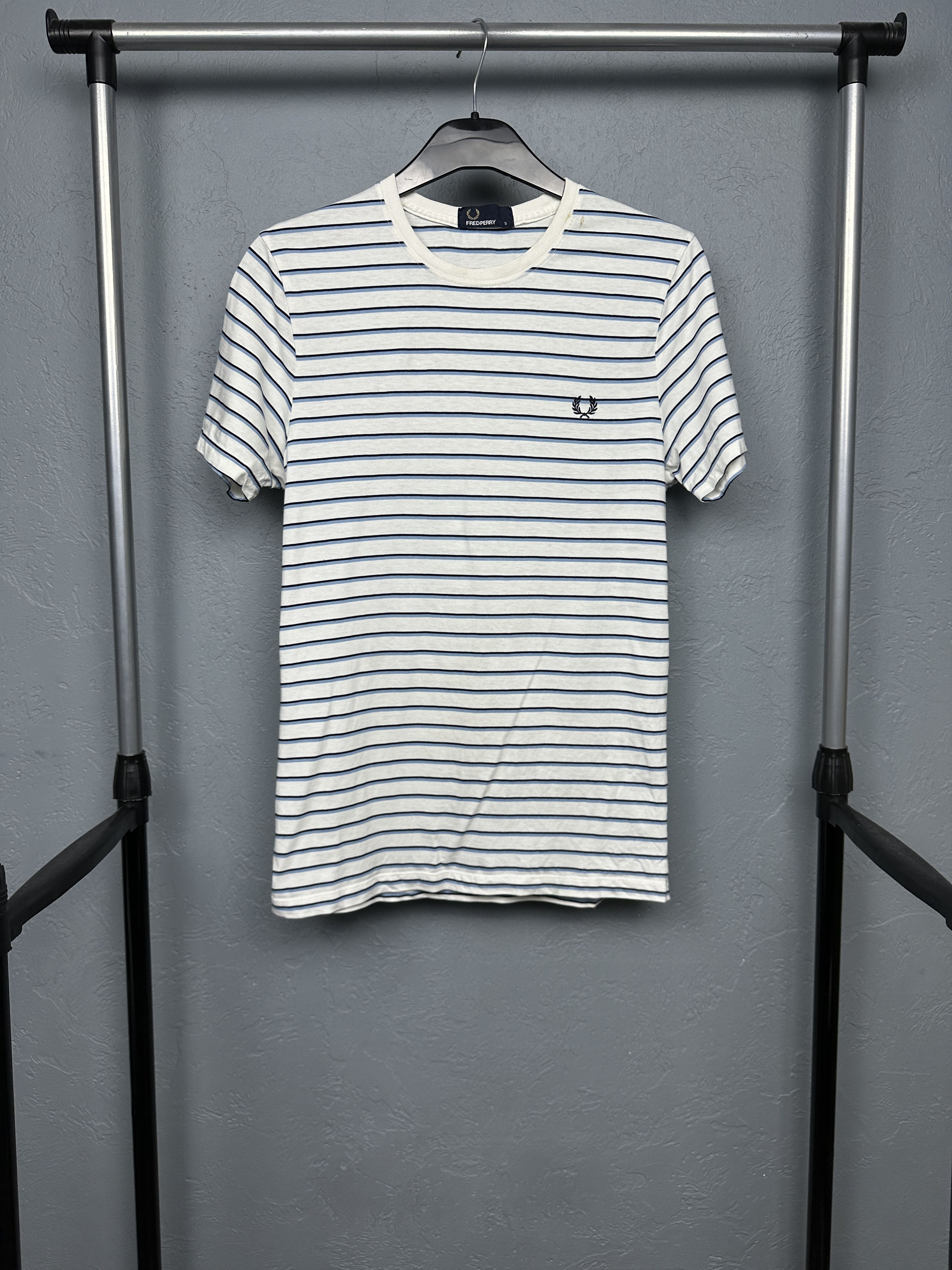 Fred Perry Fred Perry Mens Crew Neck Striped T-Shirt Tee Size US S / EU 44-46 / 1 - 1 Thumbnail