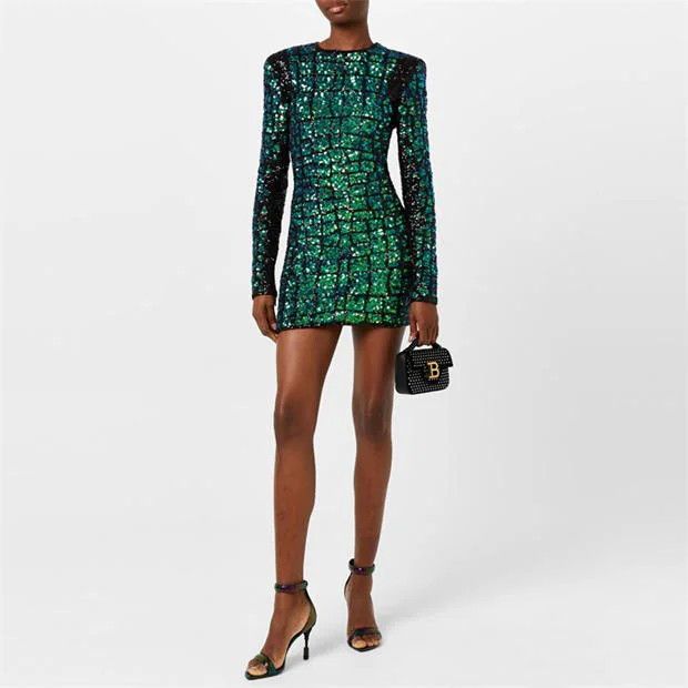 Balmain o1g2r1mq0924 Moneta Iridescent Sandals in Multicolor Size US 7 / IT 37 - 4 Thumbnail