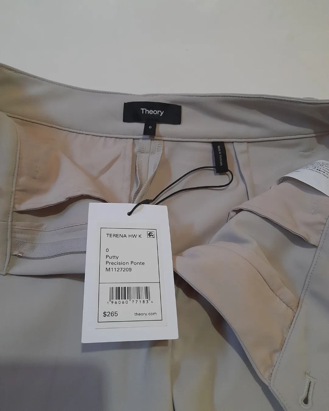 Theory Theory Terena High Waist Pant In Putty Size 23" - 3 Thumbnail