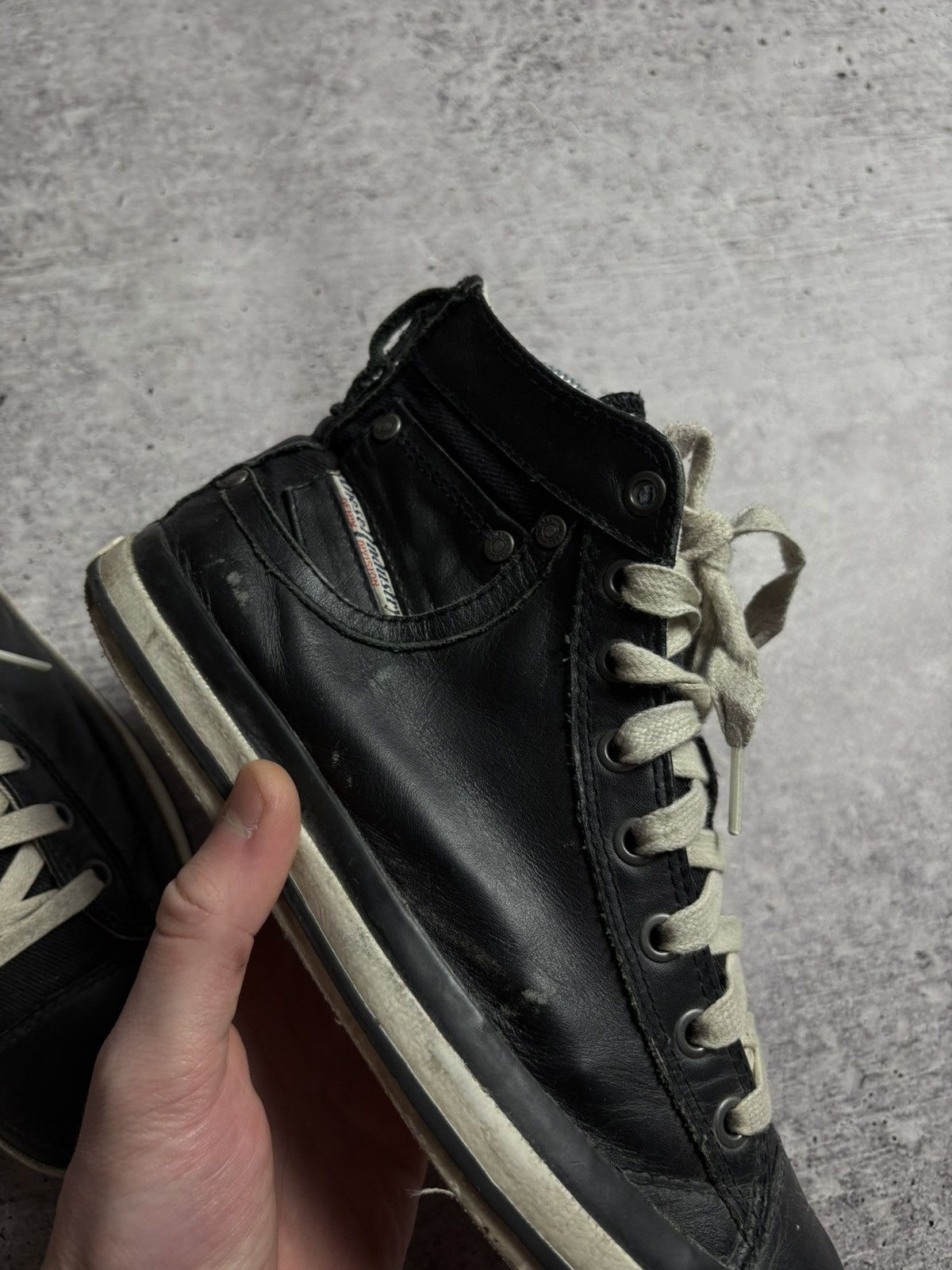 Diesel Vintage Leather Diesel Sneakers Size US 6.5 / EU 39-40 - 10 Thumbnail