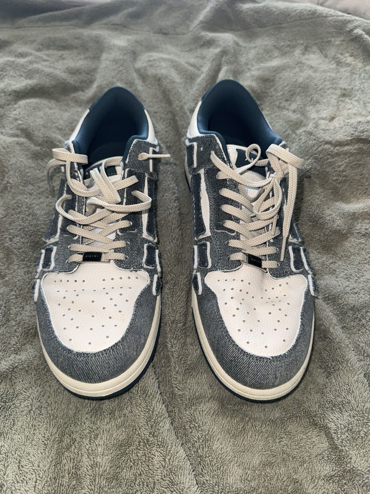 Amiri Amiri Low Top Denim Sneakers Size US 13 / EU 46 - 3 Thumbnail