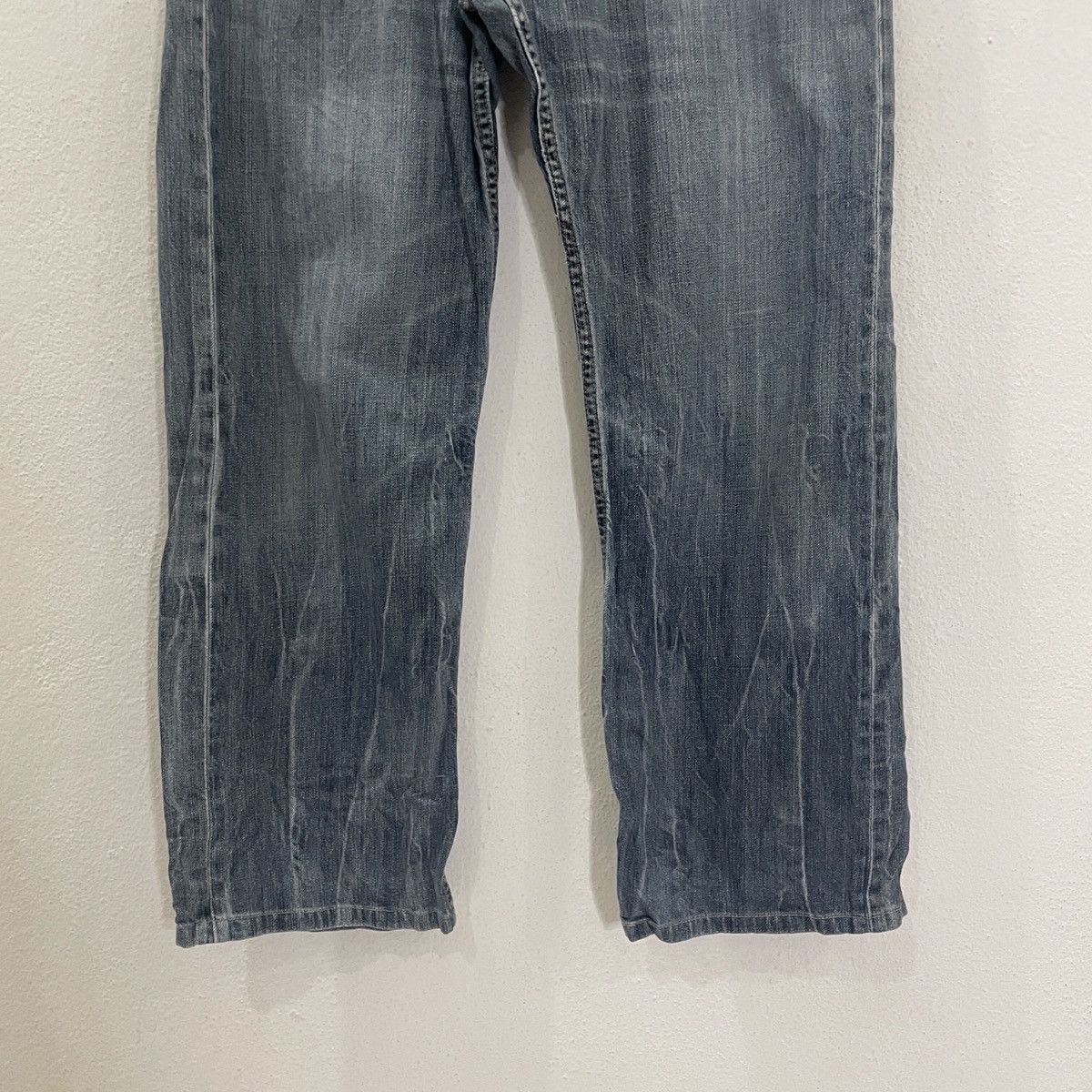 20471120 Vintage Japanese Designer Double Waist Denim Size US 33 - 4 Thumbnail