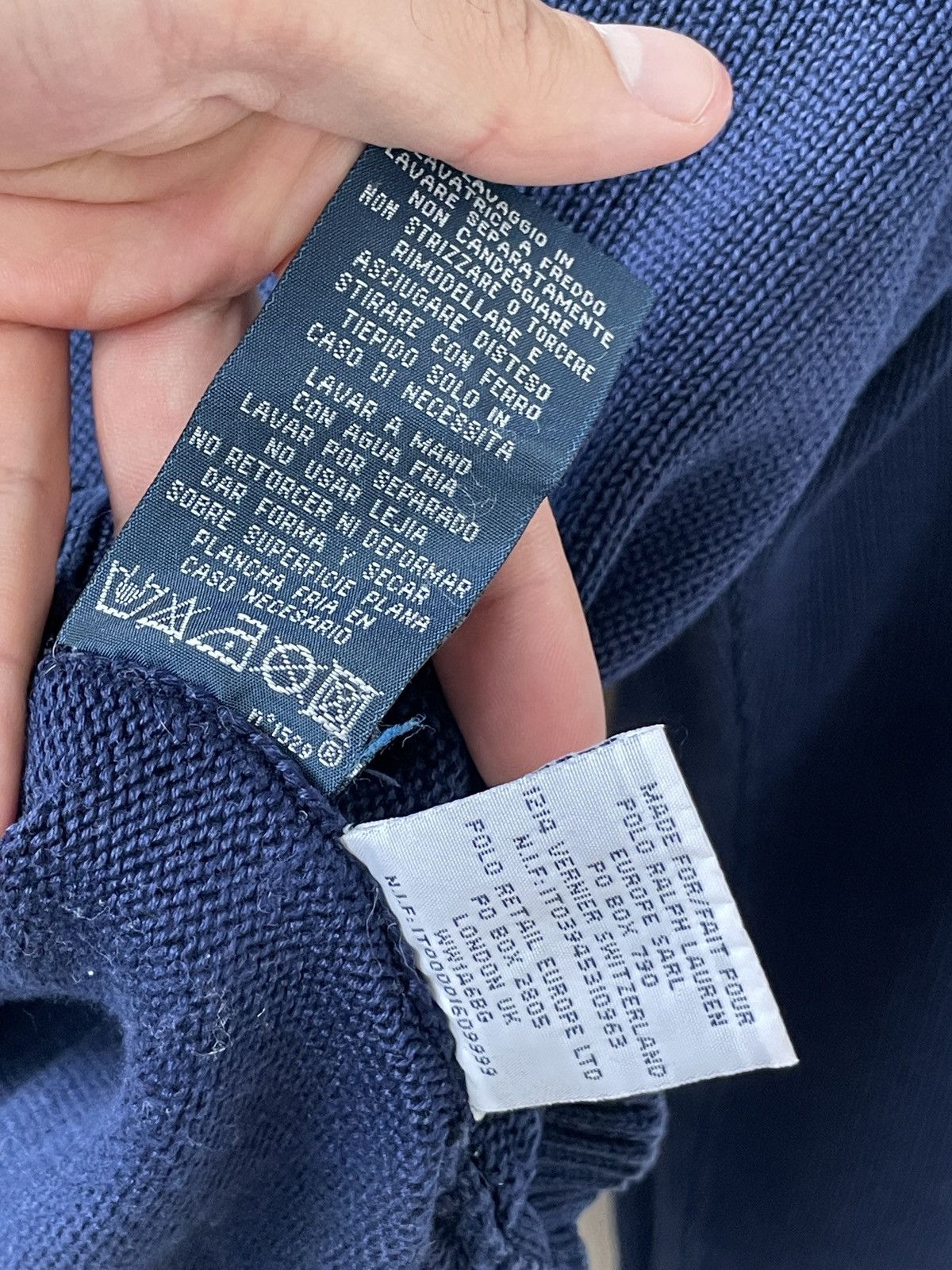 Polo Ralph Lauren Vintage Polo Ralph Lauren Knit Navy Sweater Size US M / EU 48-50 / 2 - 8 Thumbnail
