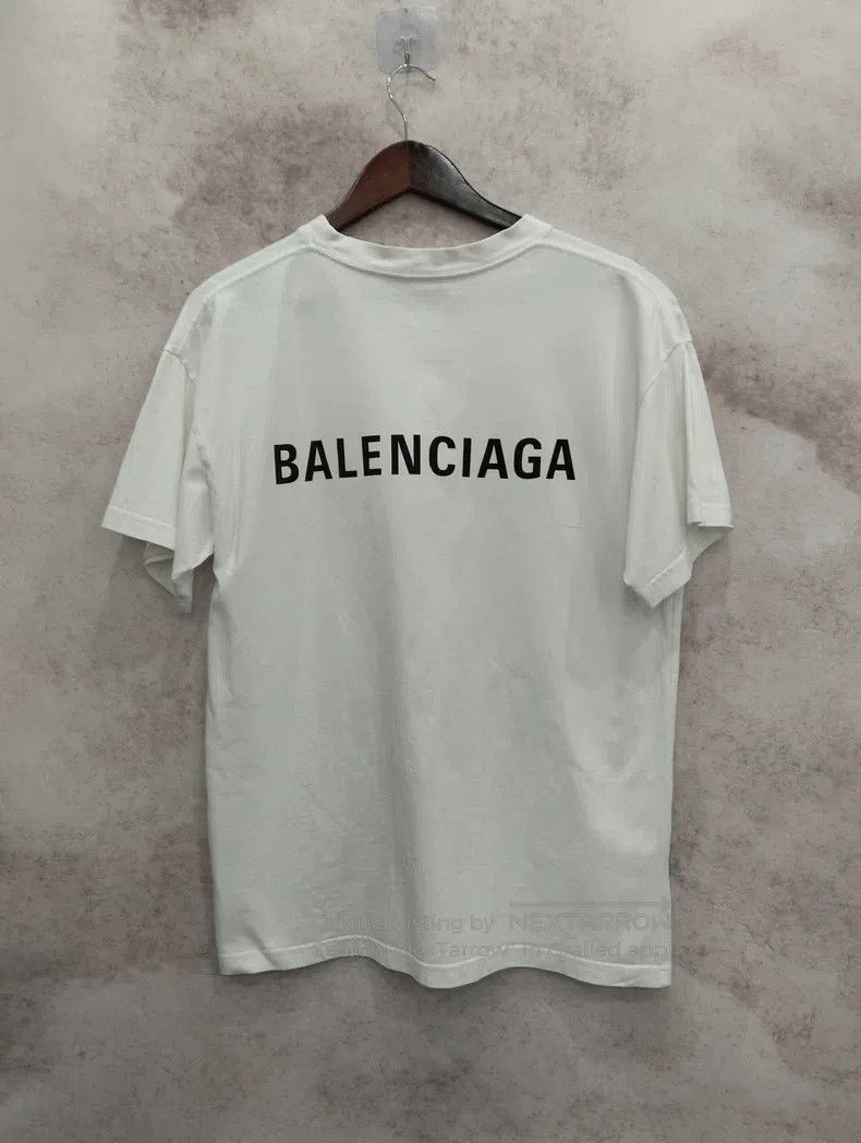 Balenciaga Balenciaga White Short Sleeve T-Shirt Size US S / EU 44-46 / 1 - 2 Thumbnail