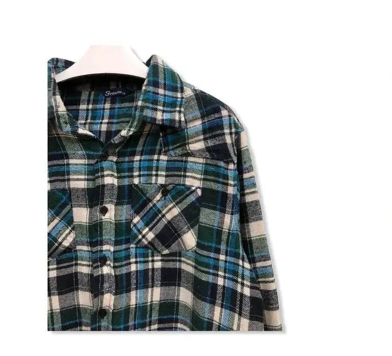Vintage Vintage Fresco Plaid Tartan Flannel Shirt 👕 Size US M / EU 48-50 / 2 - 2 Thumbnail