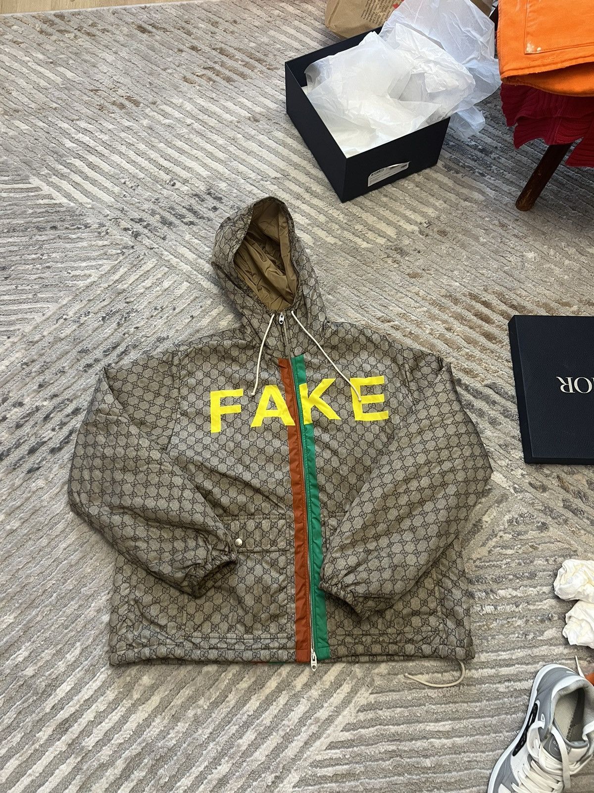 Gucci Gucci Monogram NOT FAKE jacket | Grailed