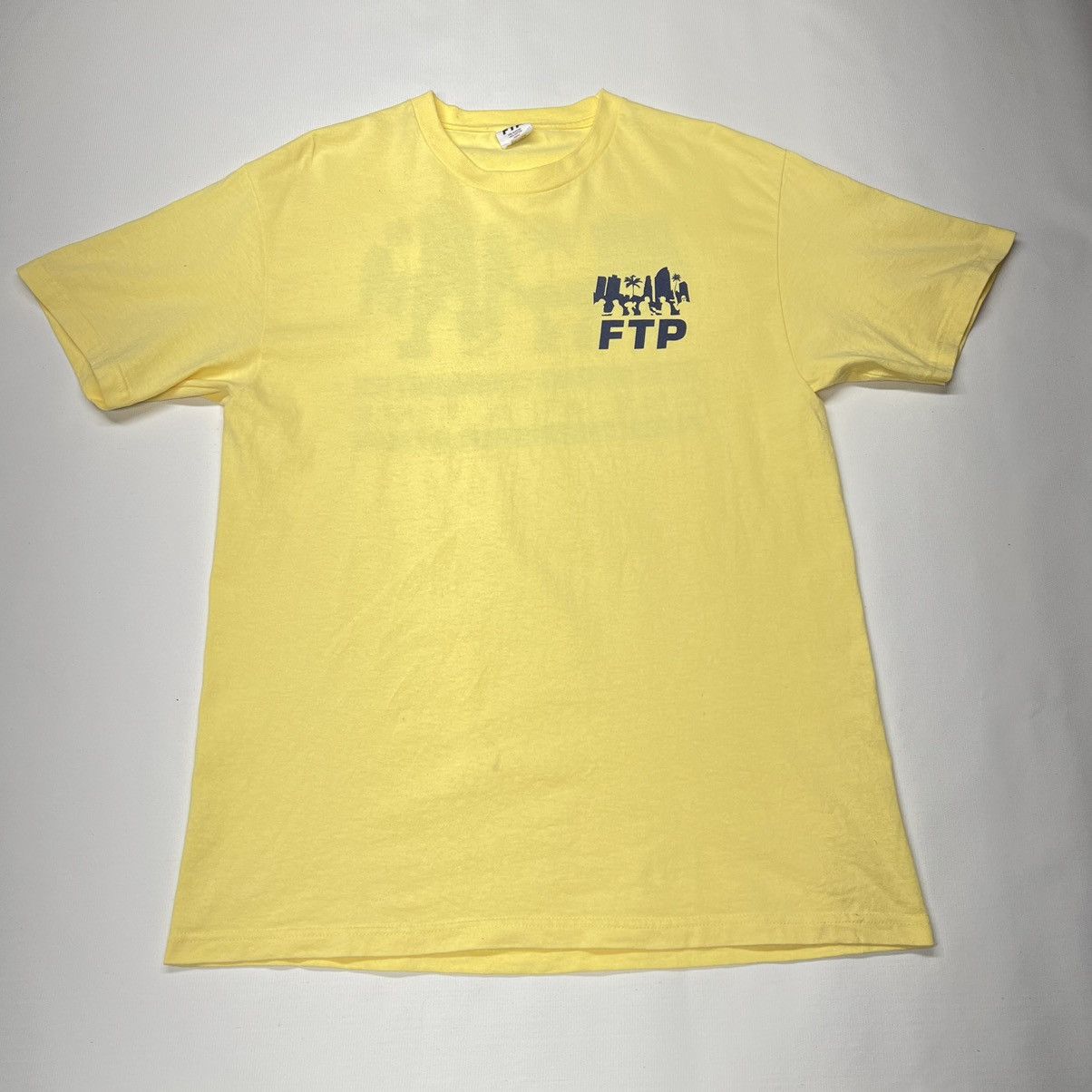 Fuck The Population FTP Fuck The Population Logo Communities Yellow Tee Shirt Size US L / EU 52-54 / 3 - 2 Thumbnail