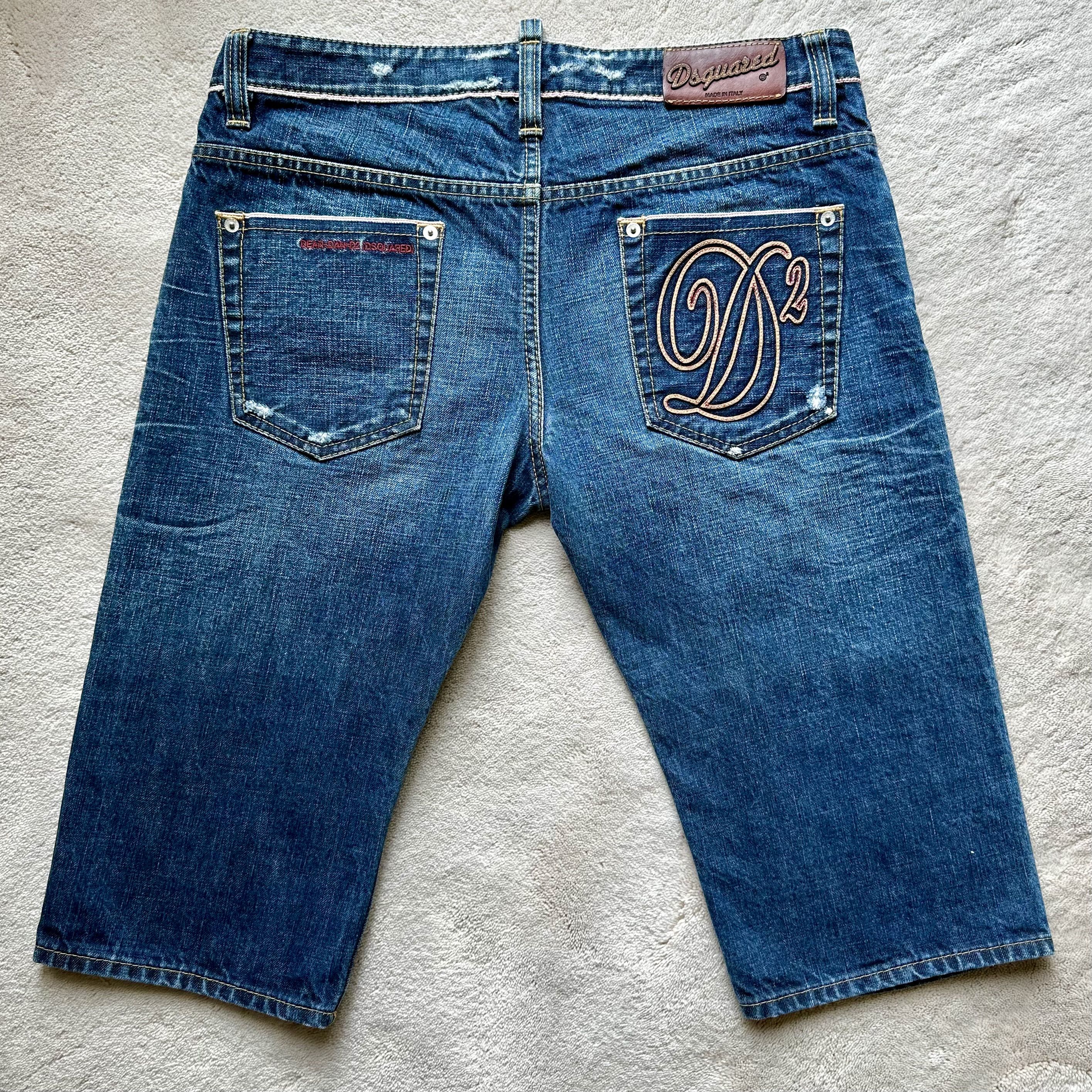 Dsquared2 DSQUARED2 Selvedge Denim LOGO Jean SHORTS Sz 48 EUR | 32 US Size US 32 / EU 48 - 4 Thumbnail