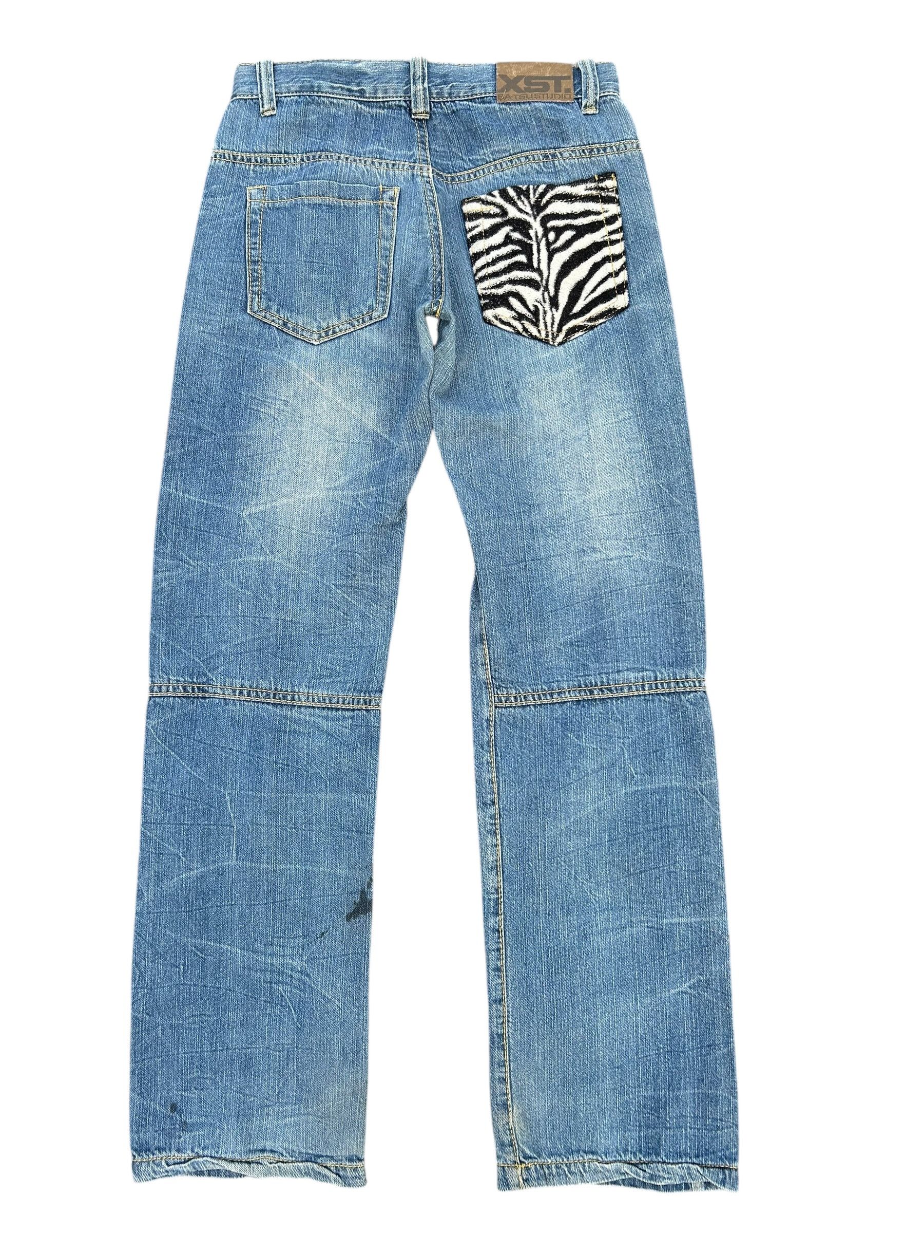 If Six Was Nine × KMRii × Kapital Batsu Skull Poems Distressed Japanese Punk Denim Jeans Size US 29 - 9 Thumbnail