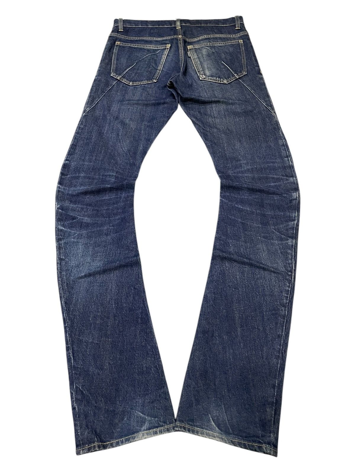 Attachment Attachment Japan Spiral Curved Stacked Leg Long Seam Jeans Size US 30 / EU 46 - 2 Thumbnail