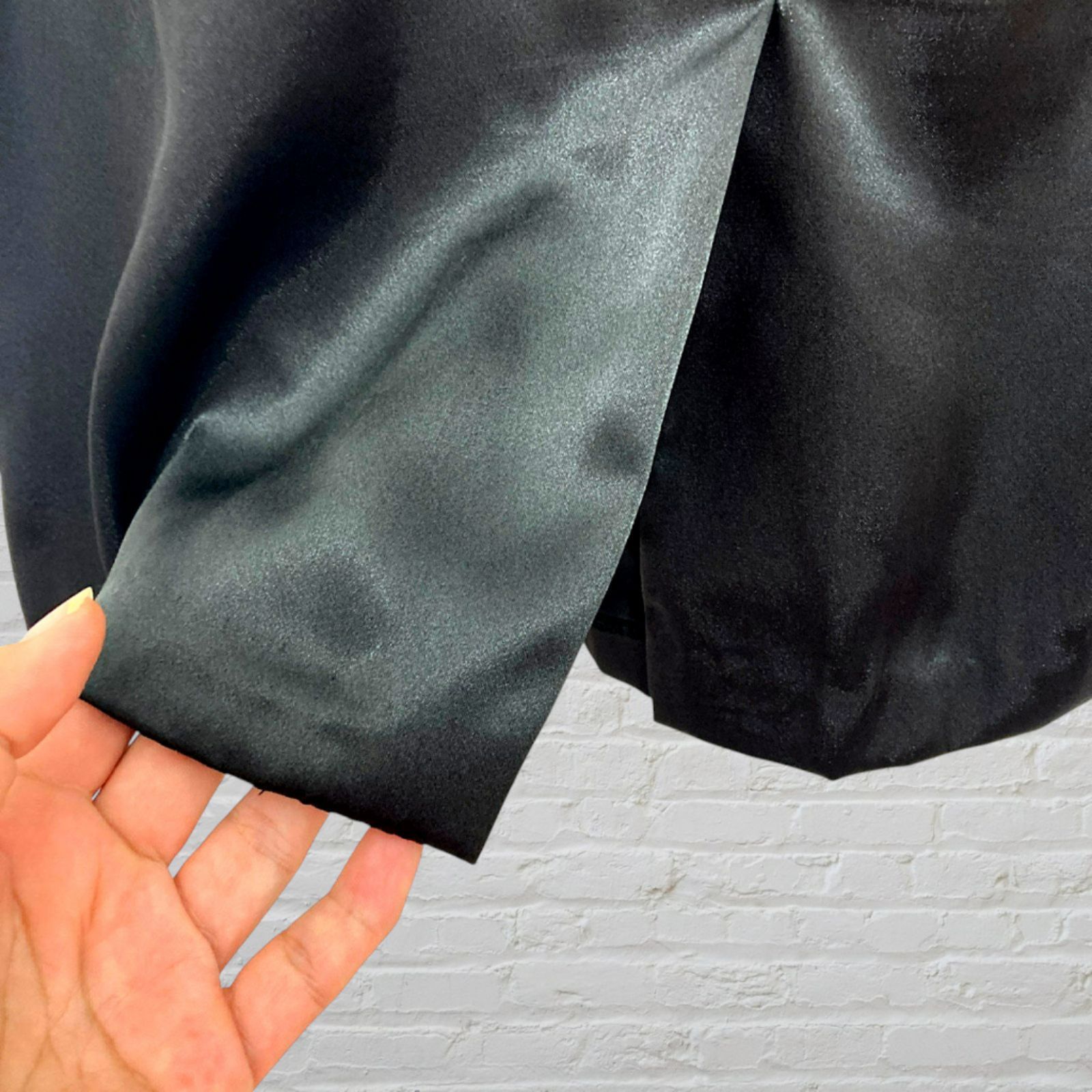 Other David's Bridal Black Satin Strapless Dress - Size 8 Size M / US 6-8 / IT 42-44 - 9 Thumbnail