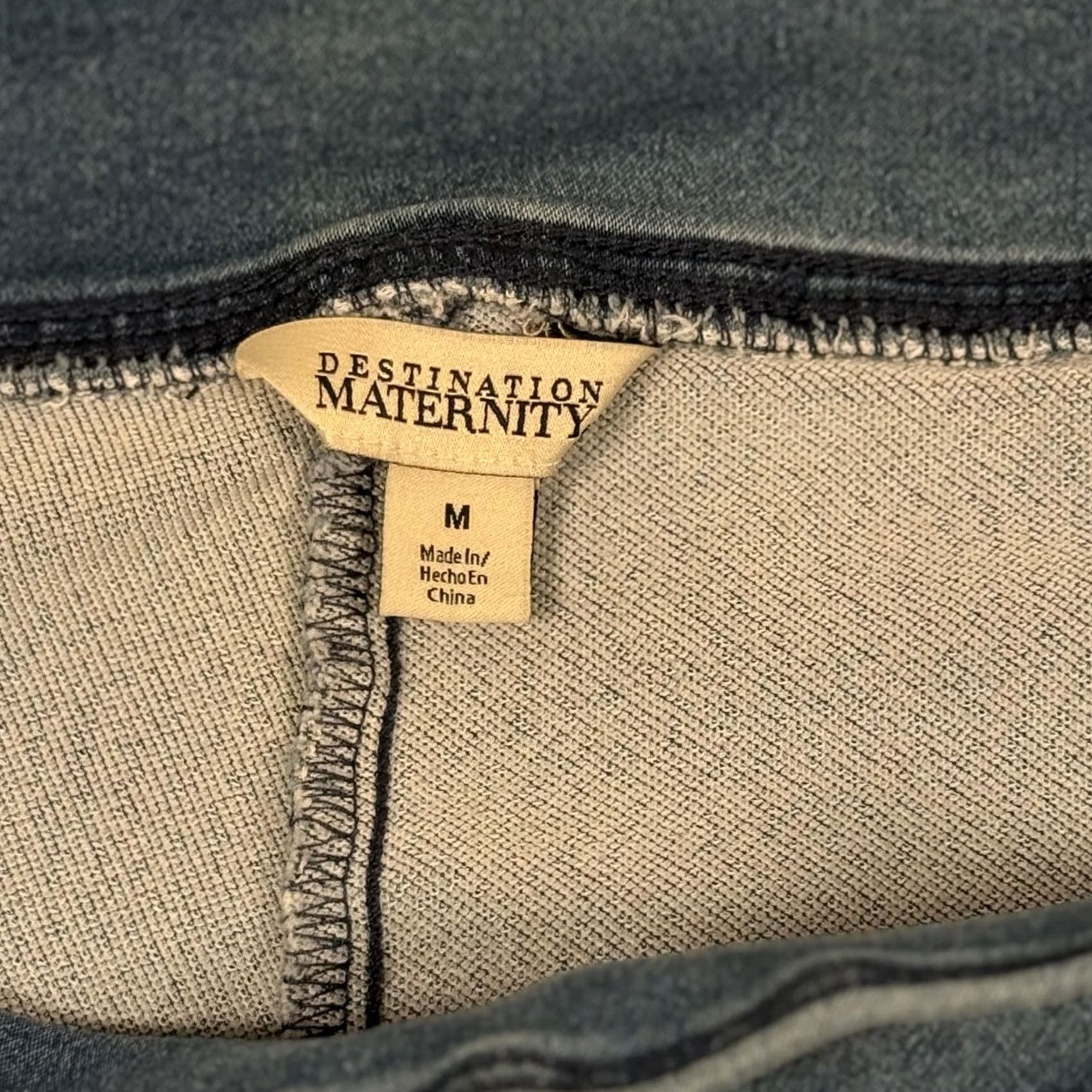 Vintage VINTAGE? No — Destination Maternity Leggings Jegging Denim Under Belly Soft Travel New Size 32" / US 10 / IT 46 - 3 Thumbnail