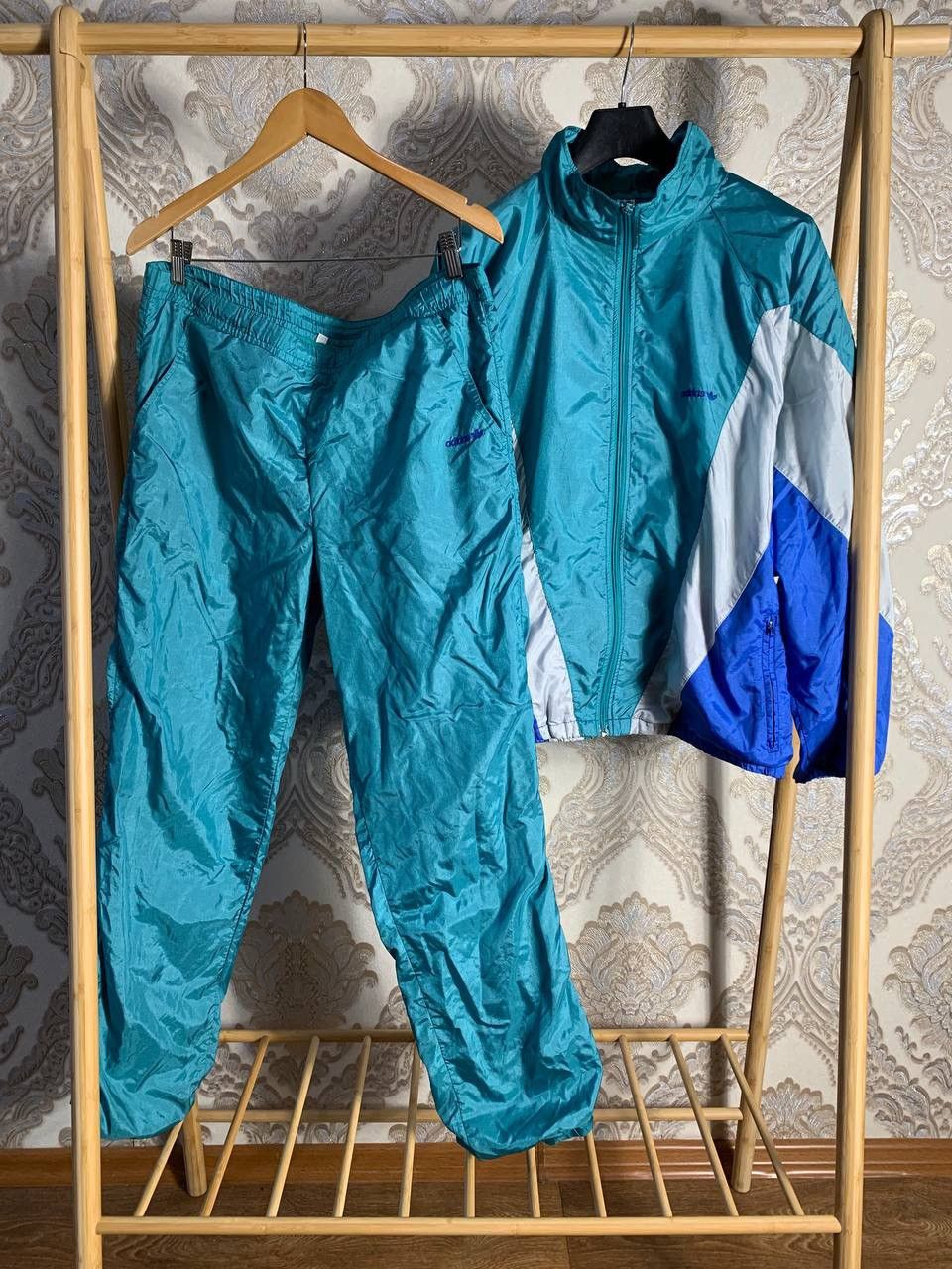 Adidas × Vintage VERY RARE ADIDAS SPORTS SUIT LIGHT JACKET PANTS RETEO 90s Size US XL / EU 56 / 4 - 1 Thumbnail