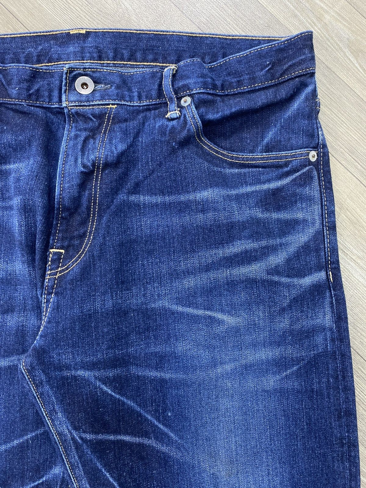 Spellbound 🇯🇵Vintage Spellbound Japan Selvedge Faded Straight Blue Jeans Size US 34 / EU 50 - 7 Thumbnail