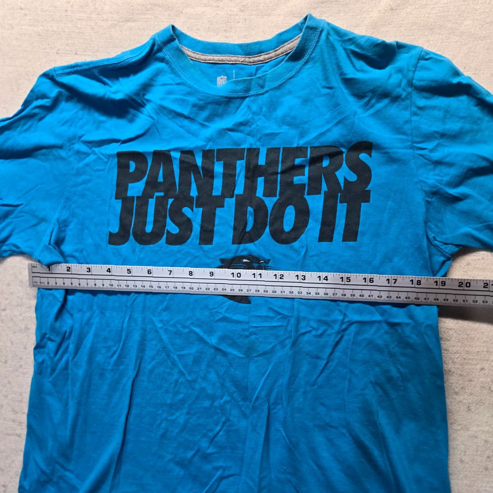 Nike NIKE Shirt Men L Blue Carolina Panthers Short Sleeve Crew Neck Team Apparel T-Shirt Sports 90s Football Mens Size US L / EU 52-54 / 3 - 4 Thumbnail