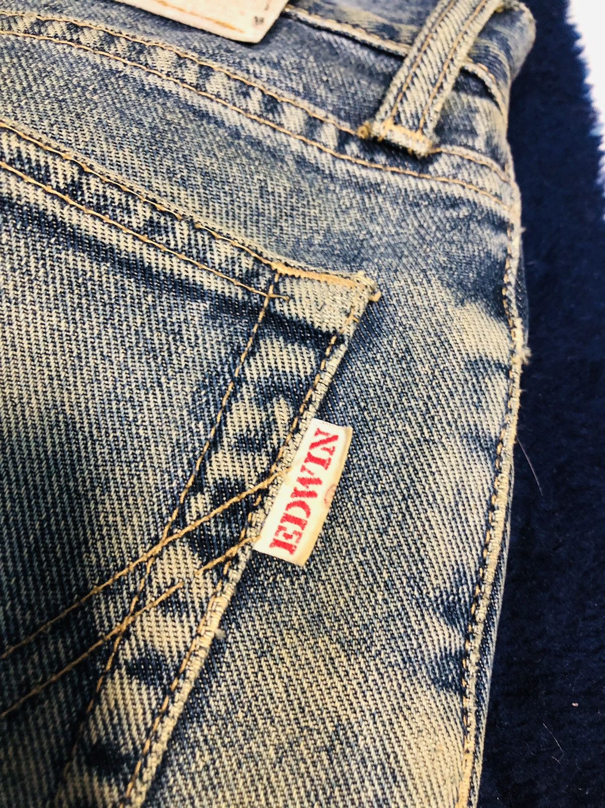 Edwin × Japanese Brand Edwin Distressed Jeans (1) Size US 31 - 15 Thumbnail