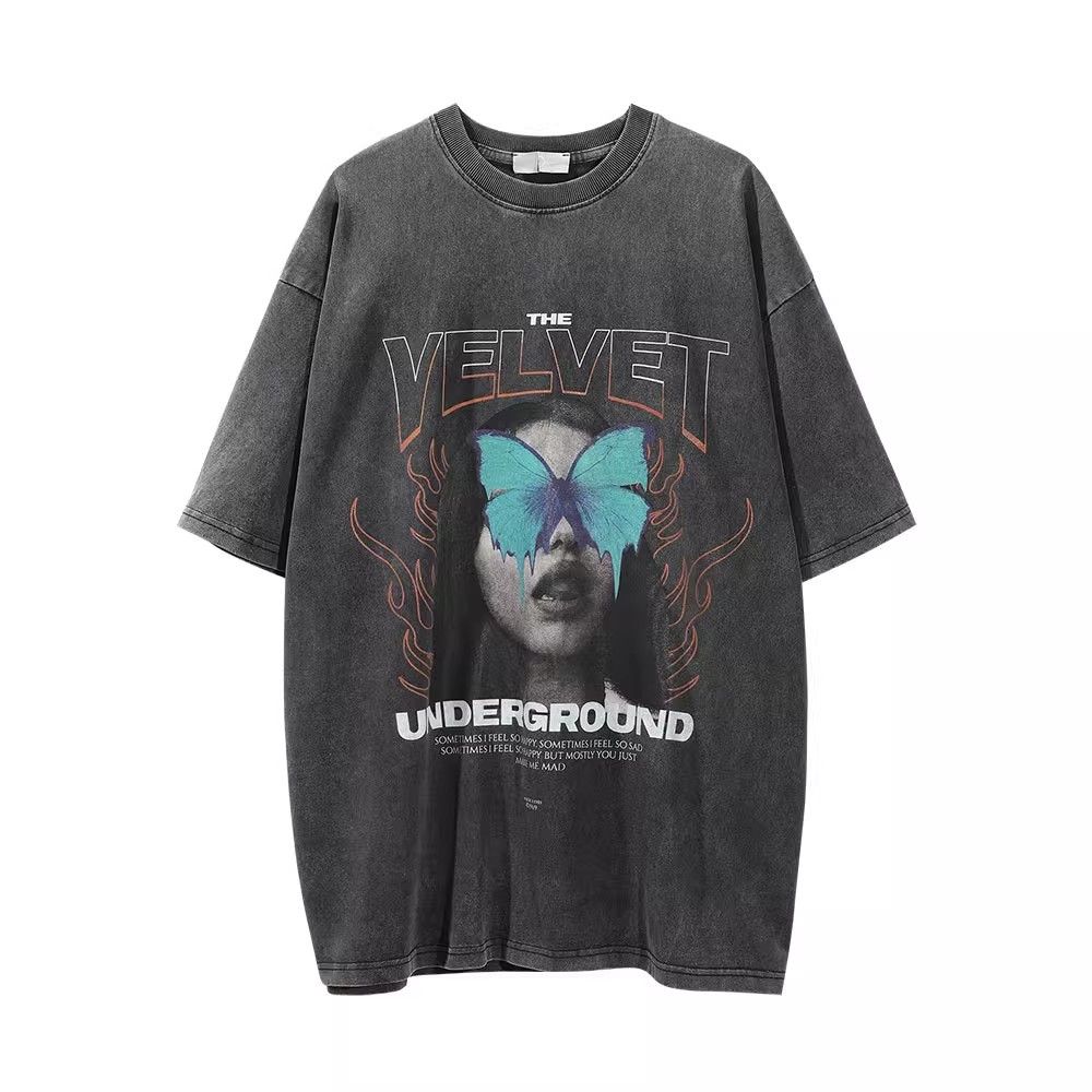 Designer × Japanese Brand Character Print Washed Distressed Loose T-Shirt Size US L / EU 52-54 / 3 - 1 Thumbnail